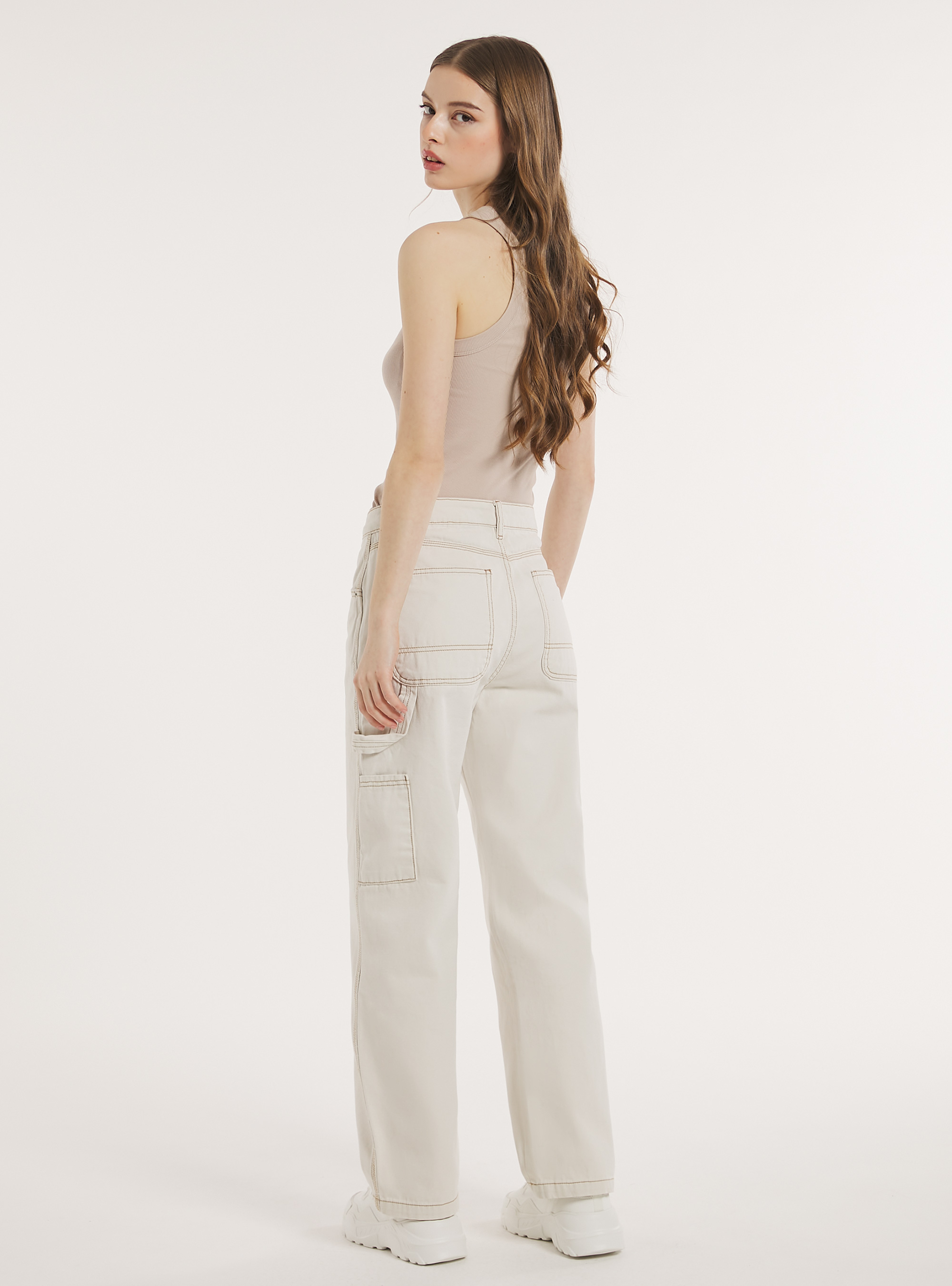 Pantalon en toile de charpentier, WH1 OFF WHITE