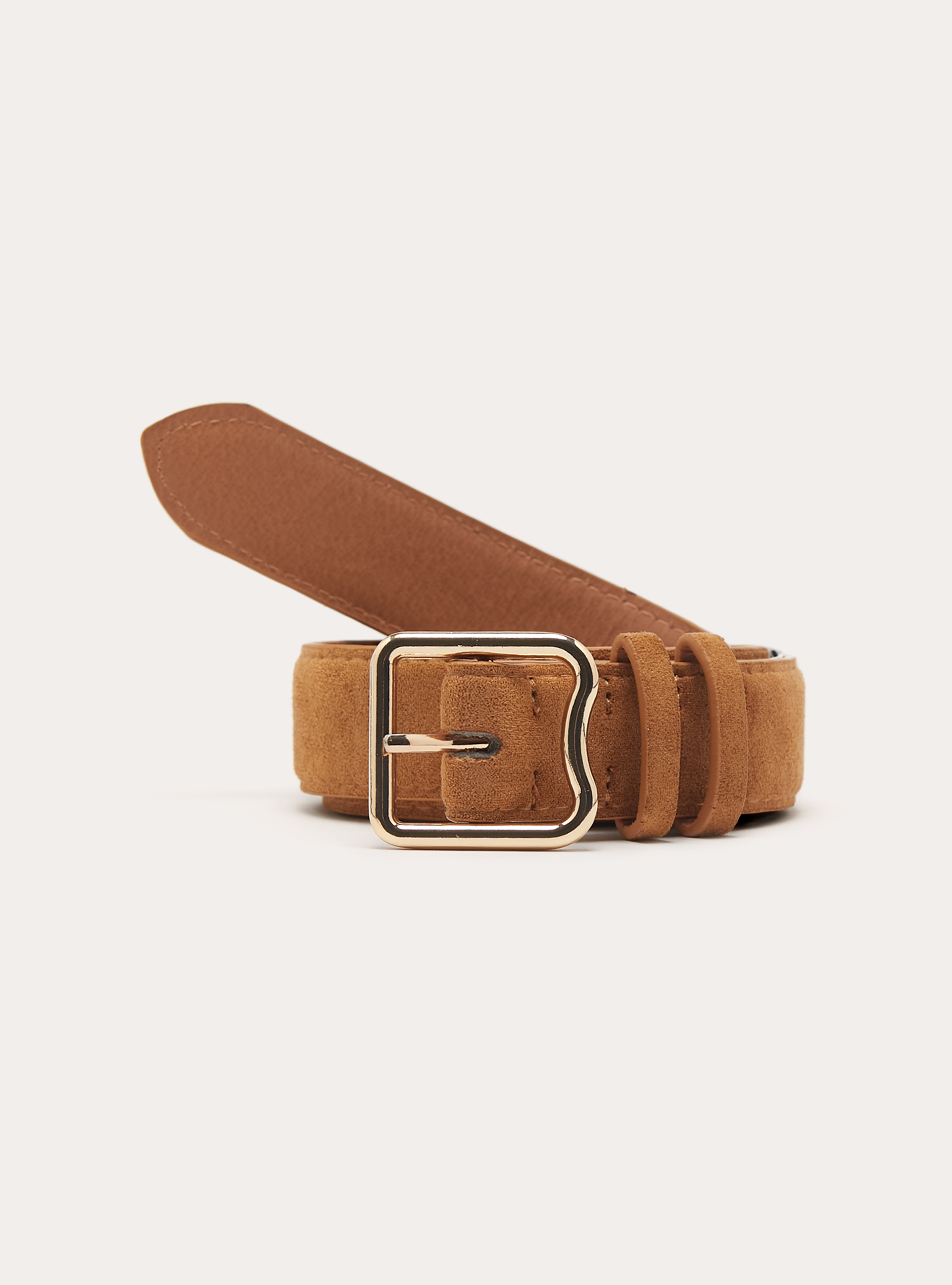 Ceinture en daim, TB3 TOBACCO LIGHT