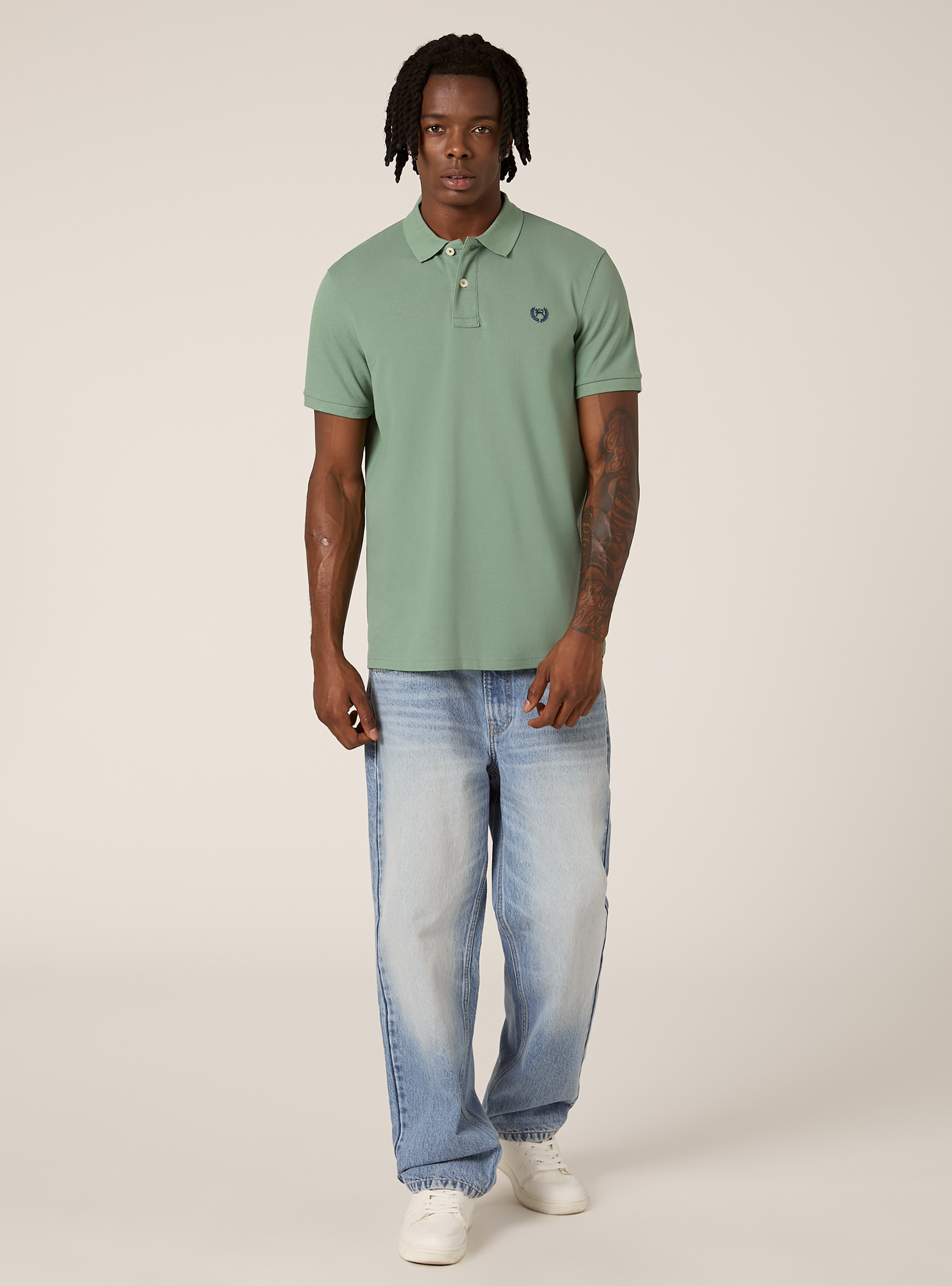 Polo de piqu&eacute; de algod&oacute;n con bordado, KY3 KAKY LIGHT