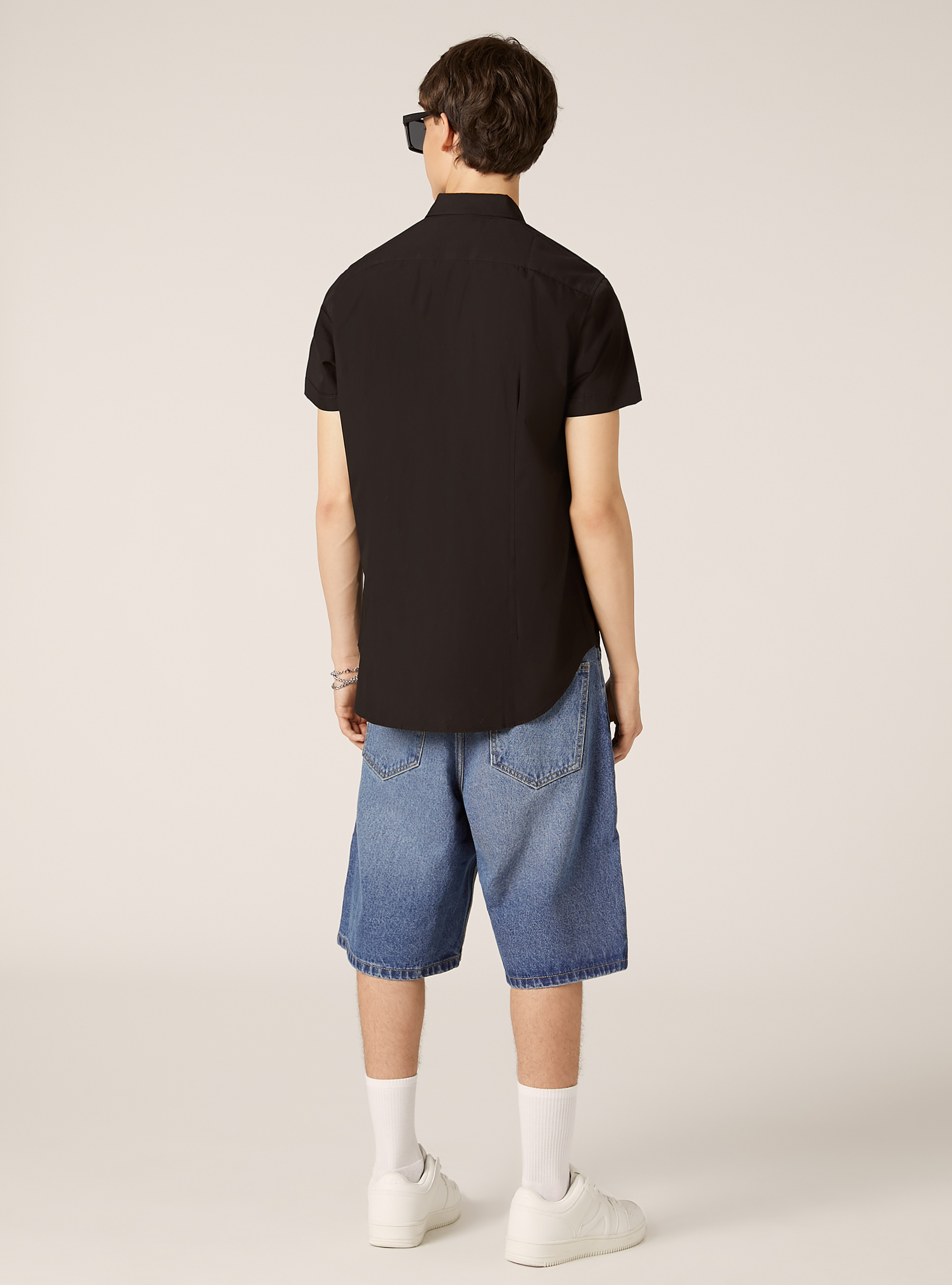 Short-sleeved shirt, BK1 BLACK