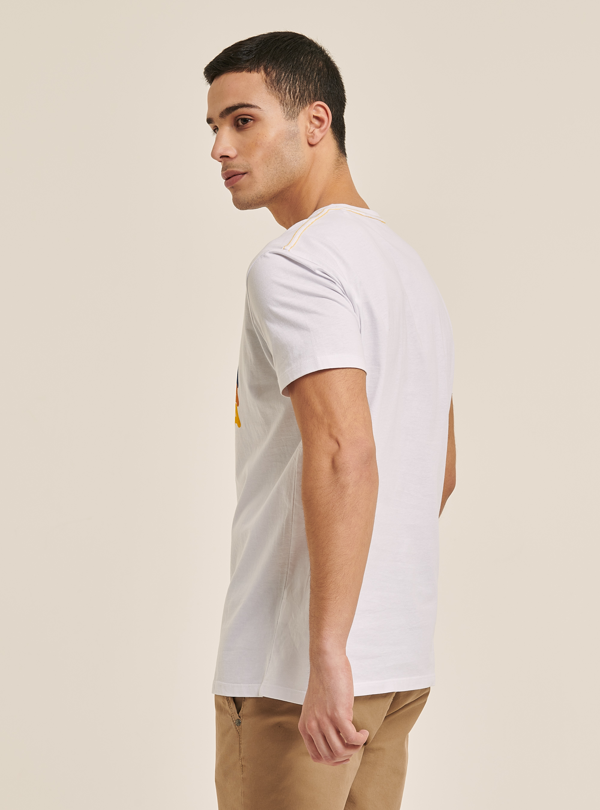 T-shirt Snoopy licensed for Alcott, WHITE