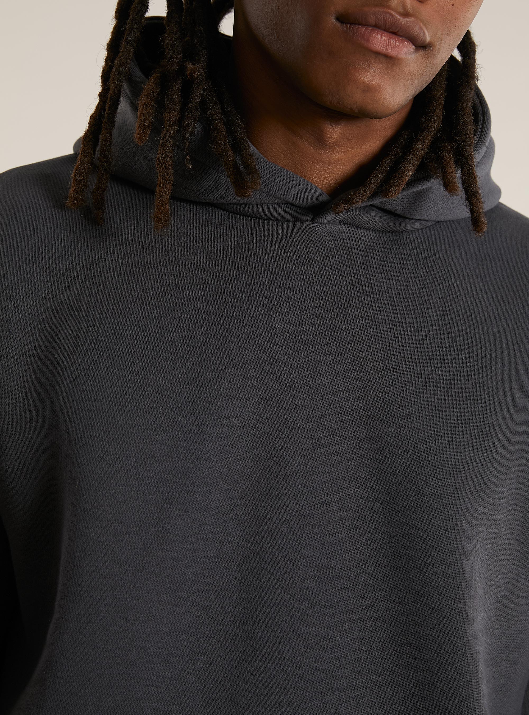 Felpa con cappuccio boxy fit, GY1 GREY DARK