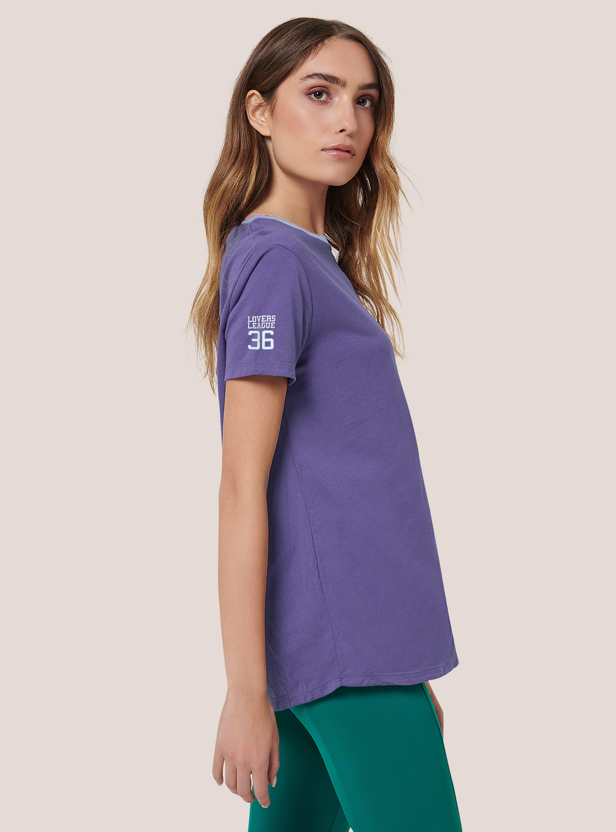 Maglietta in cotone The Rabbit Collection, VI2 VIOLET MEDIUM