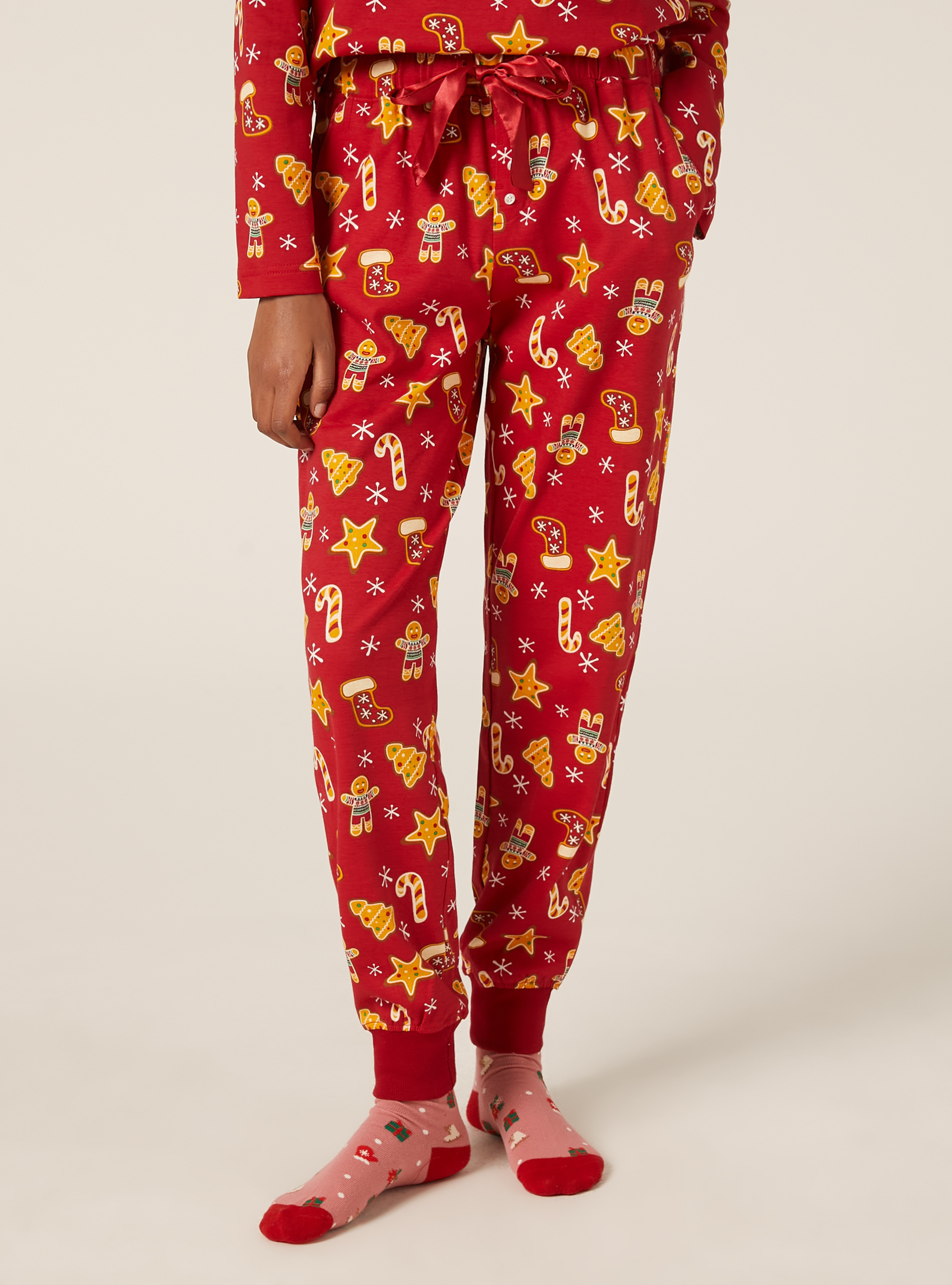 Pyjamas with all over print Christmas Collection, RD2 RED MEDIUM