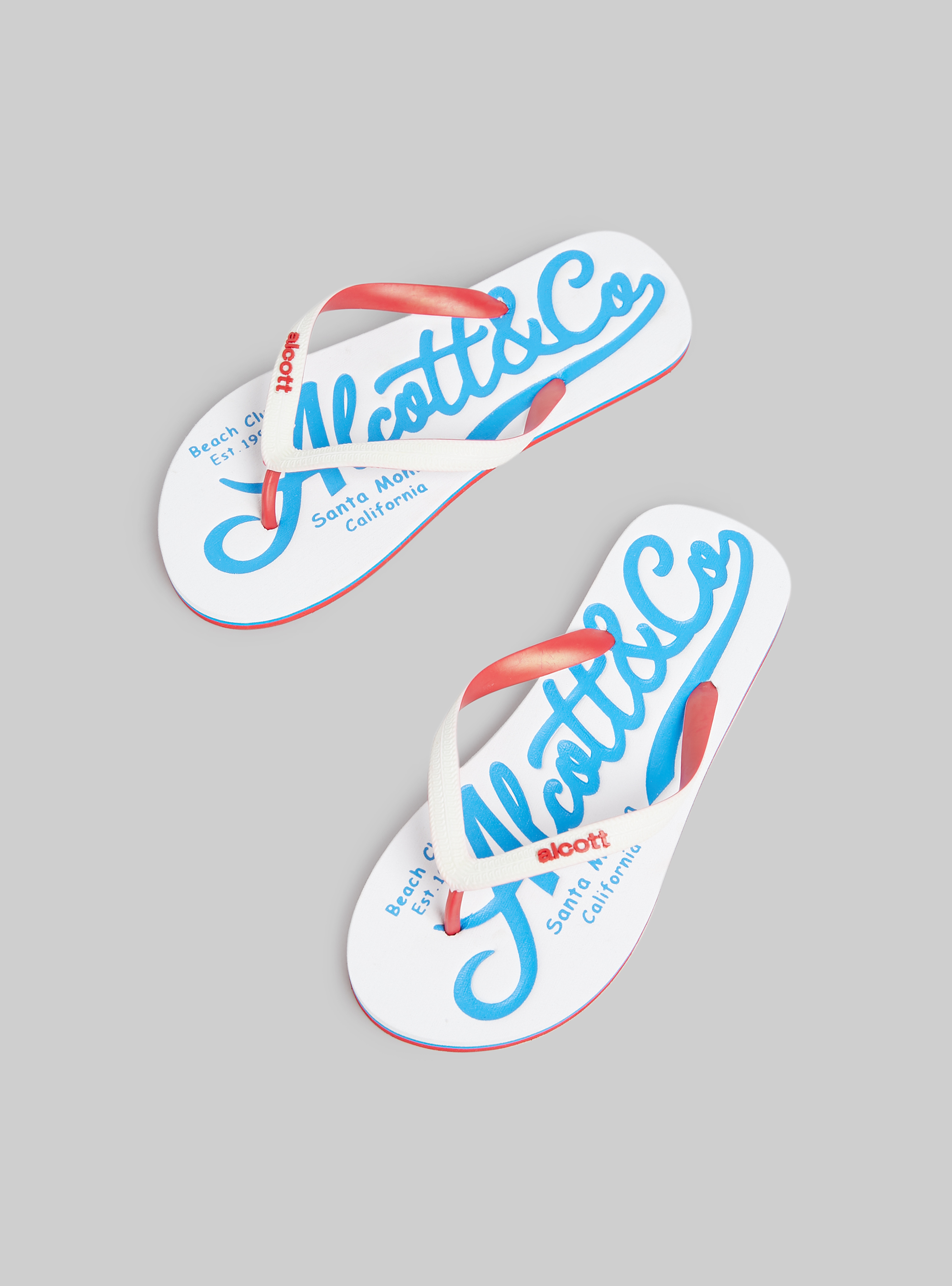 Infradito con logo a constrasto, WH1 OFF WHITE
