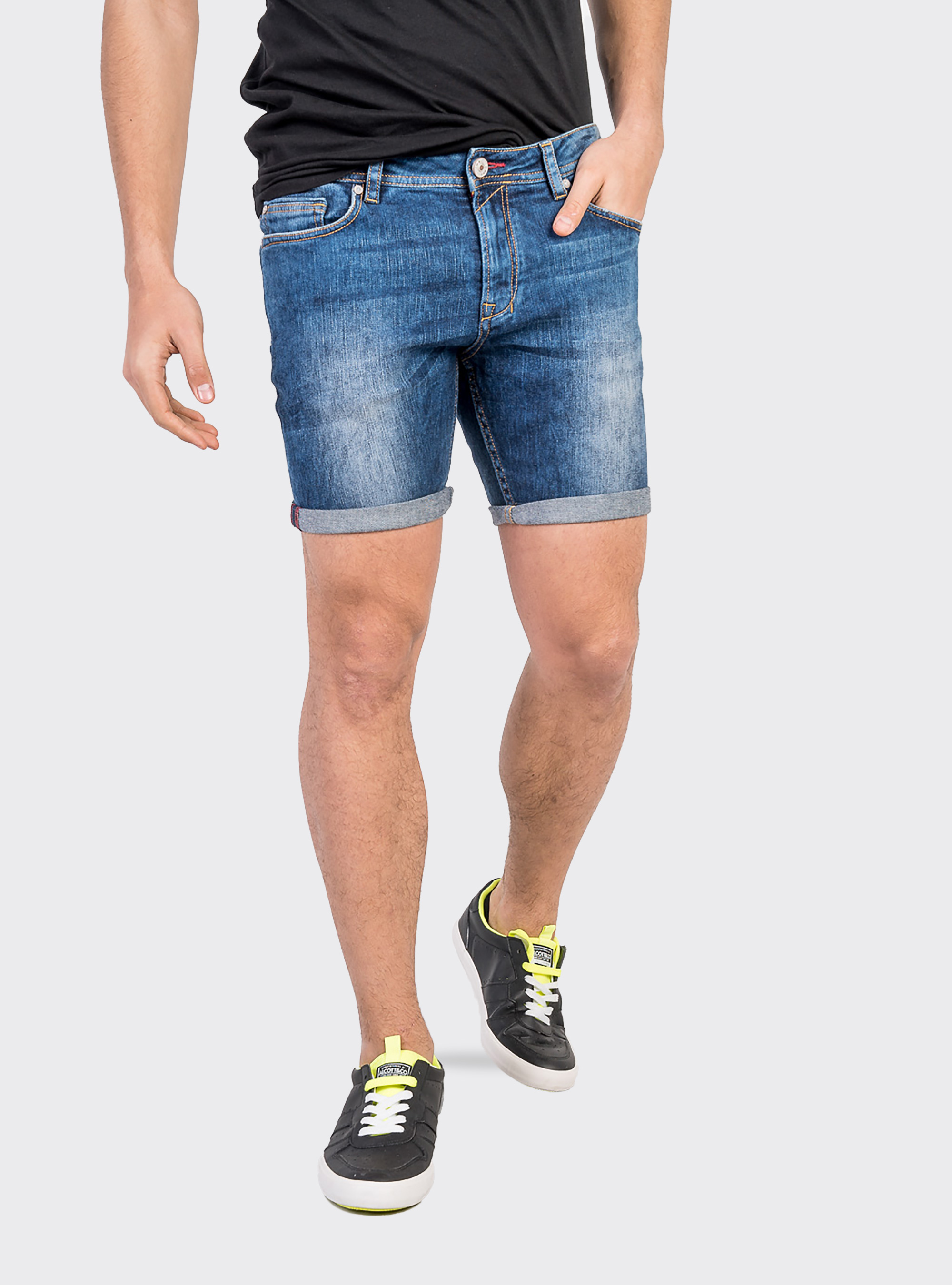 Bermuda skinny, BLUE NAVY