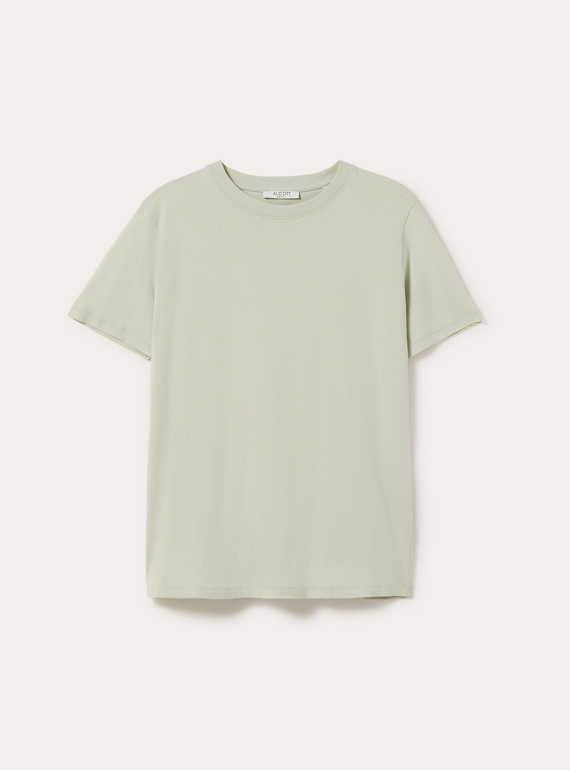 Cotton crew neck T-shirt, SG3 SAGE LIGHT