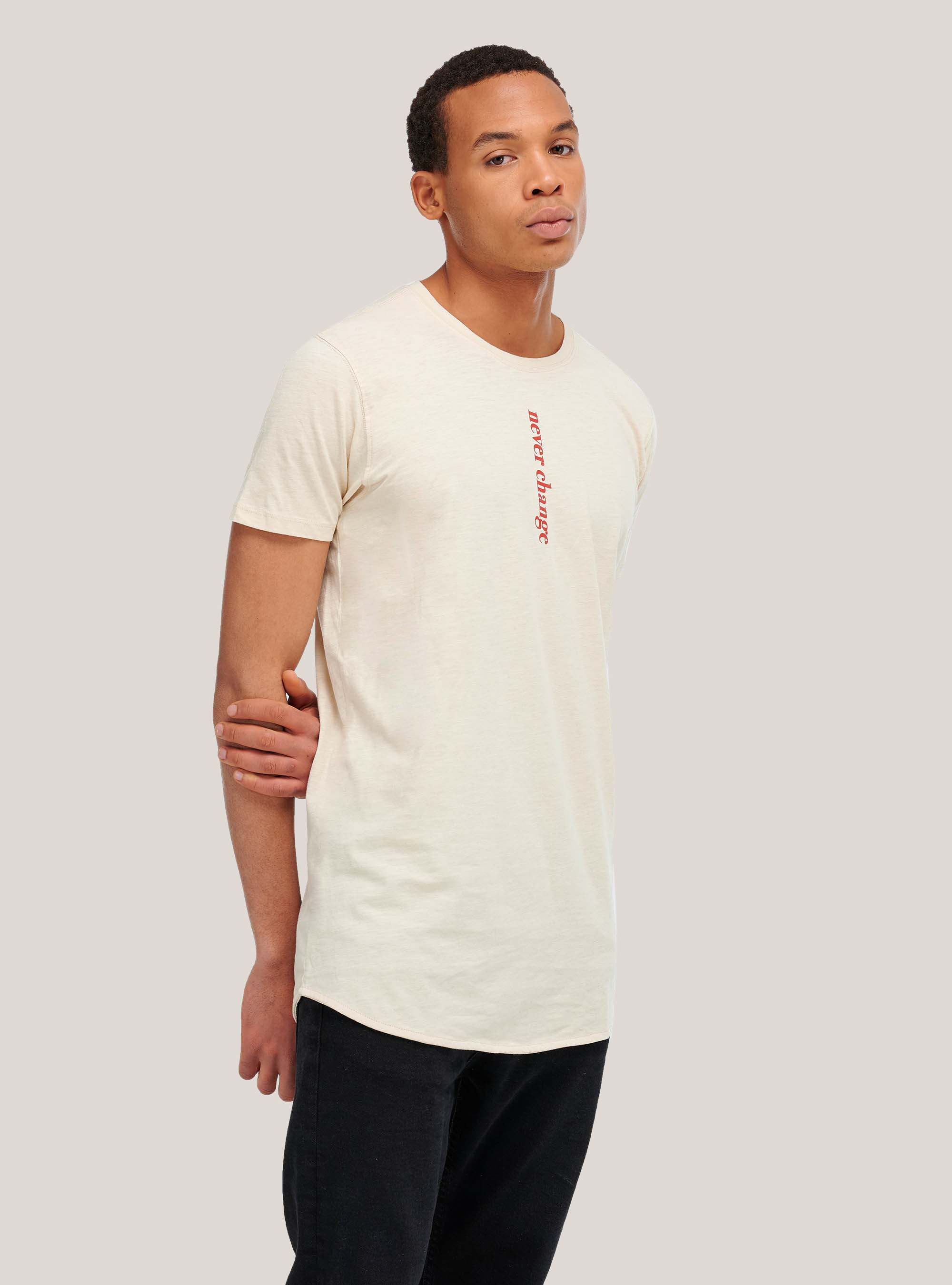 T-shirt essential vestibilité très large, C0050 IVORY MELANGE