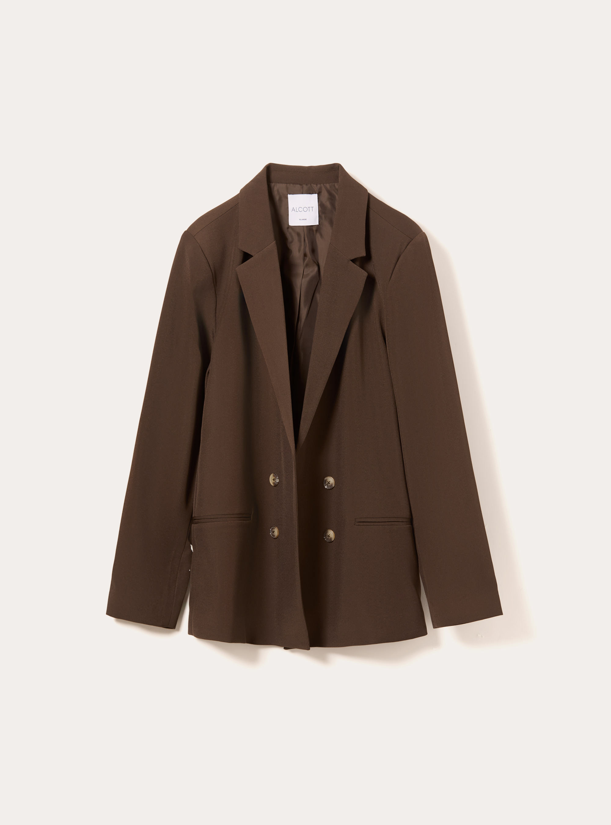 Blazer doppiopetto regular, BR2 BROWN MEDIUM