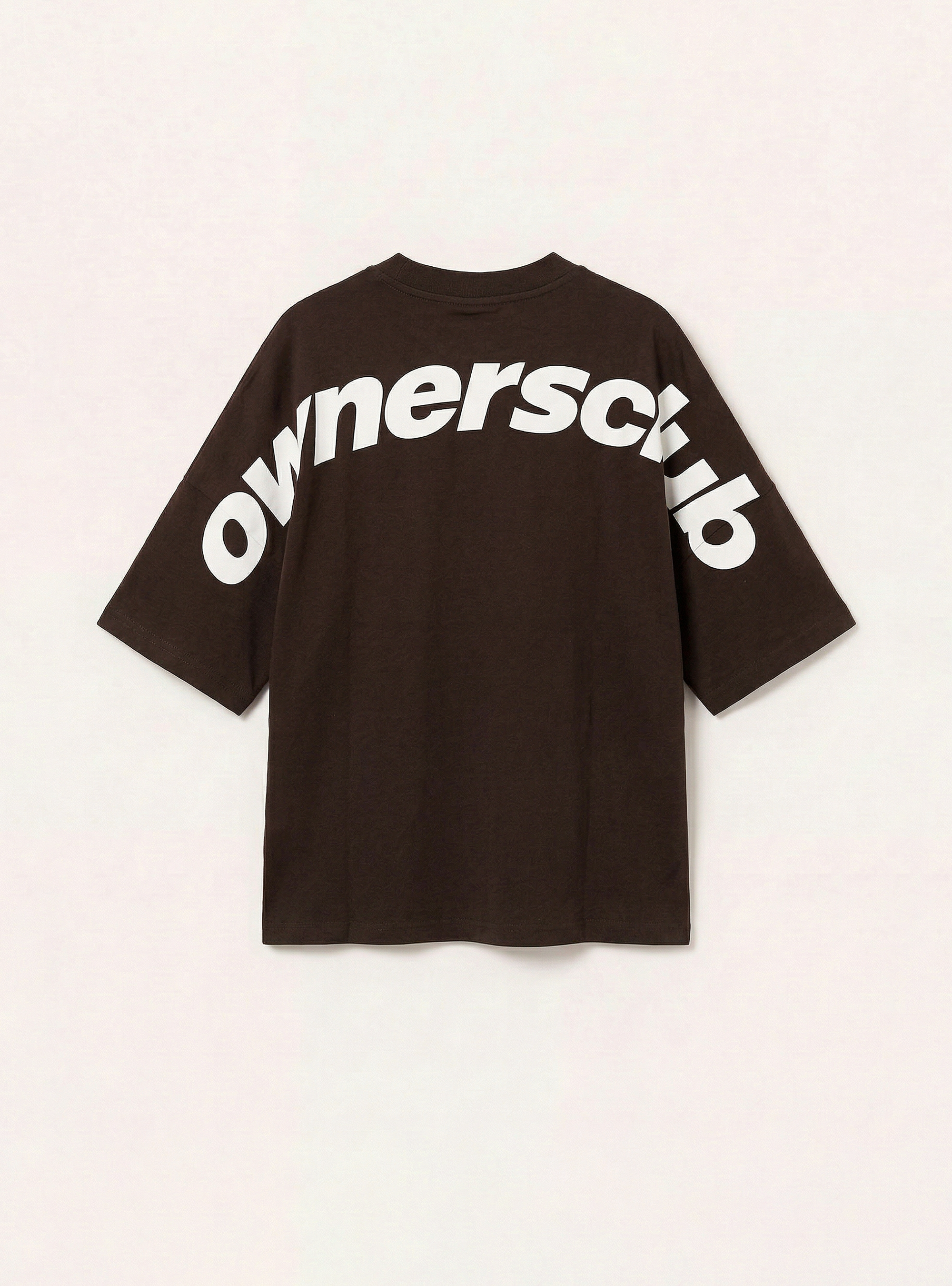 Bedrucktes T-Shirt in Boxy-Fit, BR1 BROWN DARK