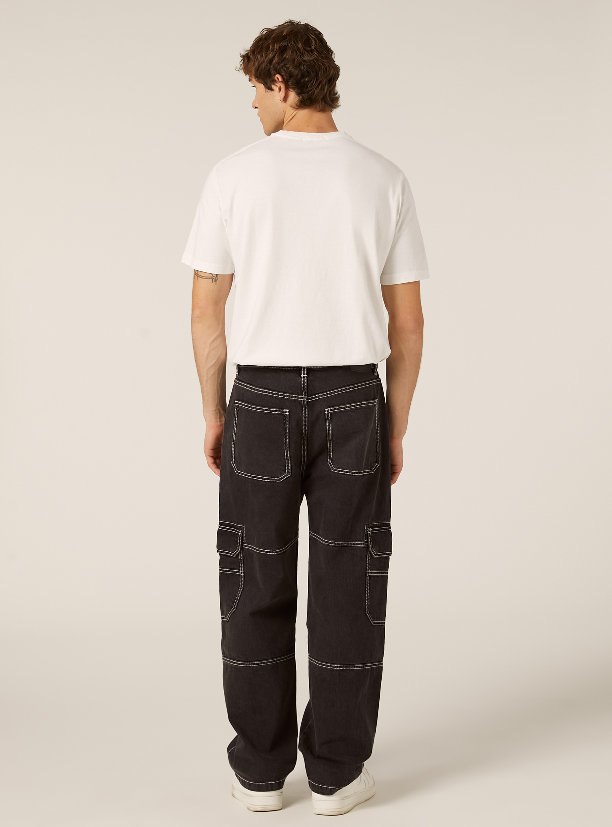 Cargo jeans, D000 BLACK