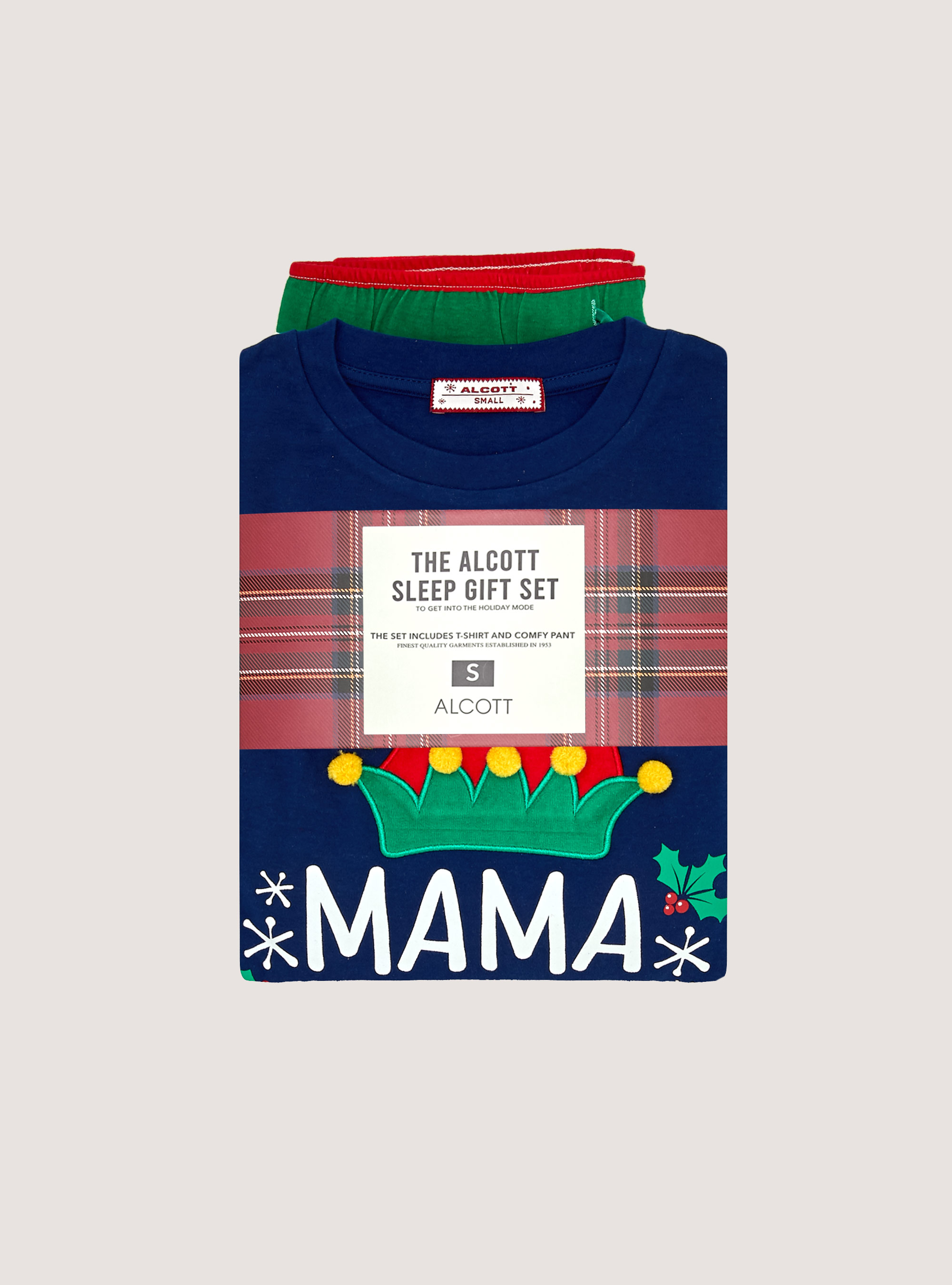 Pijama Elfo Colección Familiar de Navidad, NA1 NAVY DARK