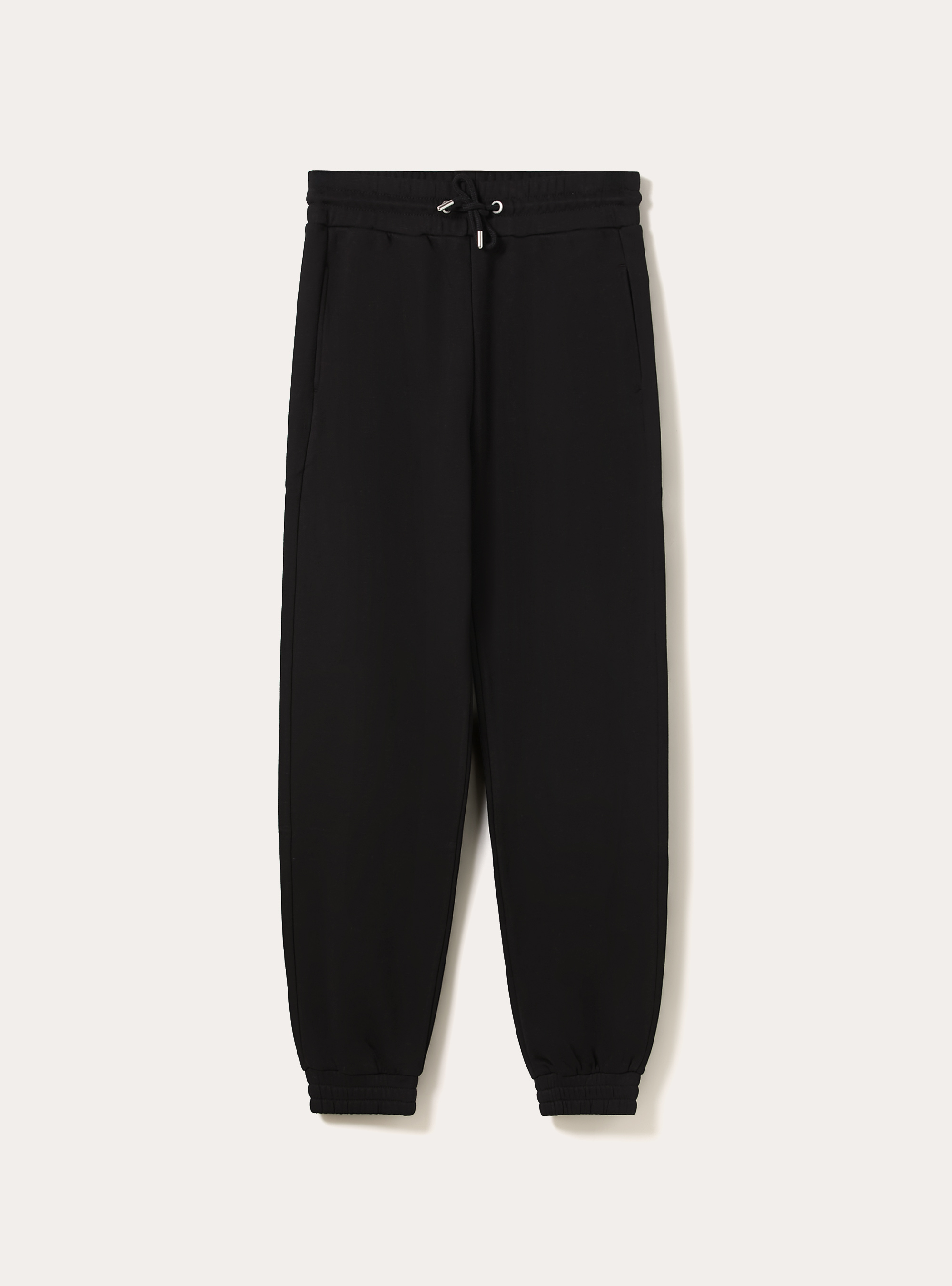 Pantalones jogger de felpa, BK1 BLACK