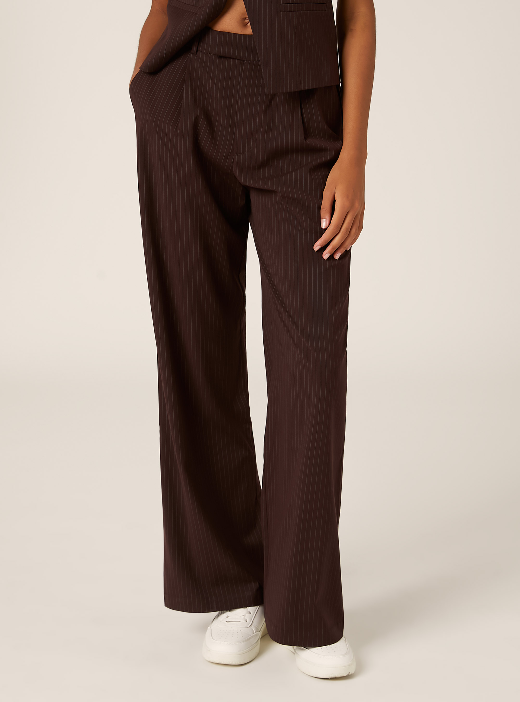 Pantalones de sastrería de pierna ancha, BO1 BORDEAUX DARK