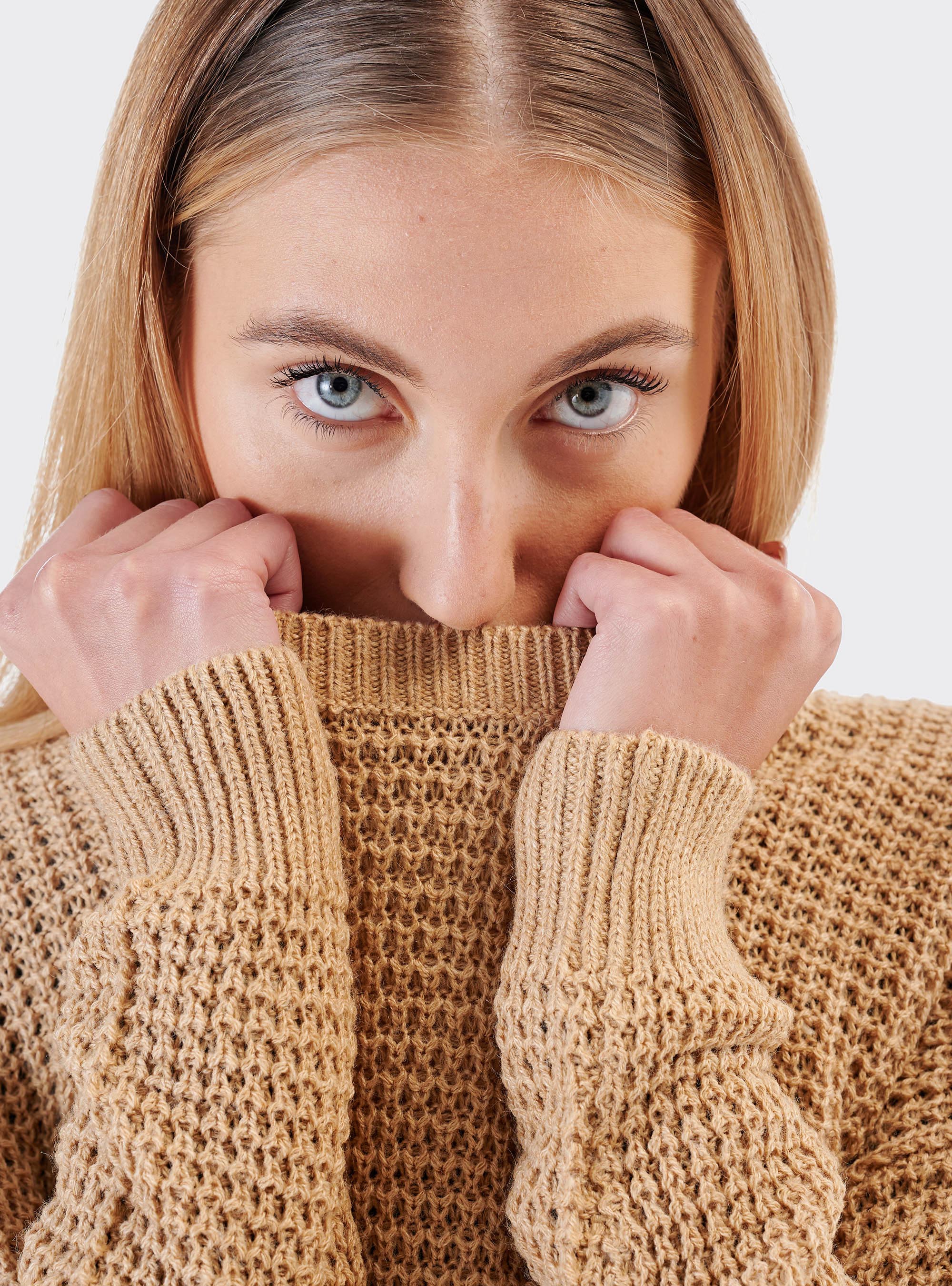 Pullover oversize, C0593 BEIGE MELANGE