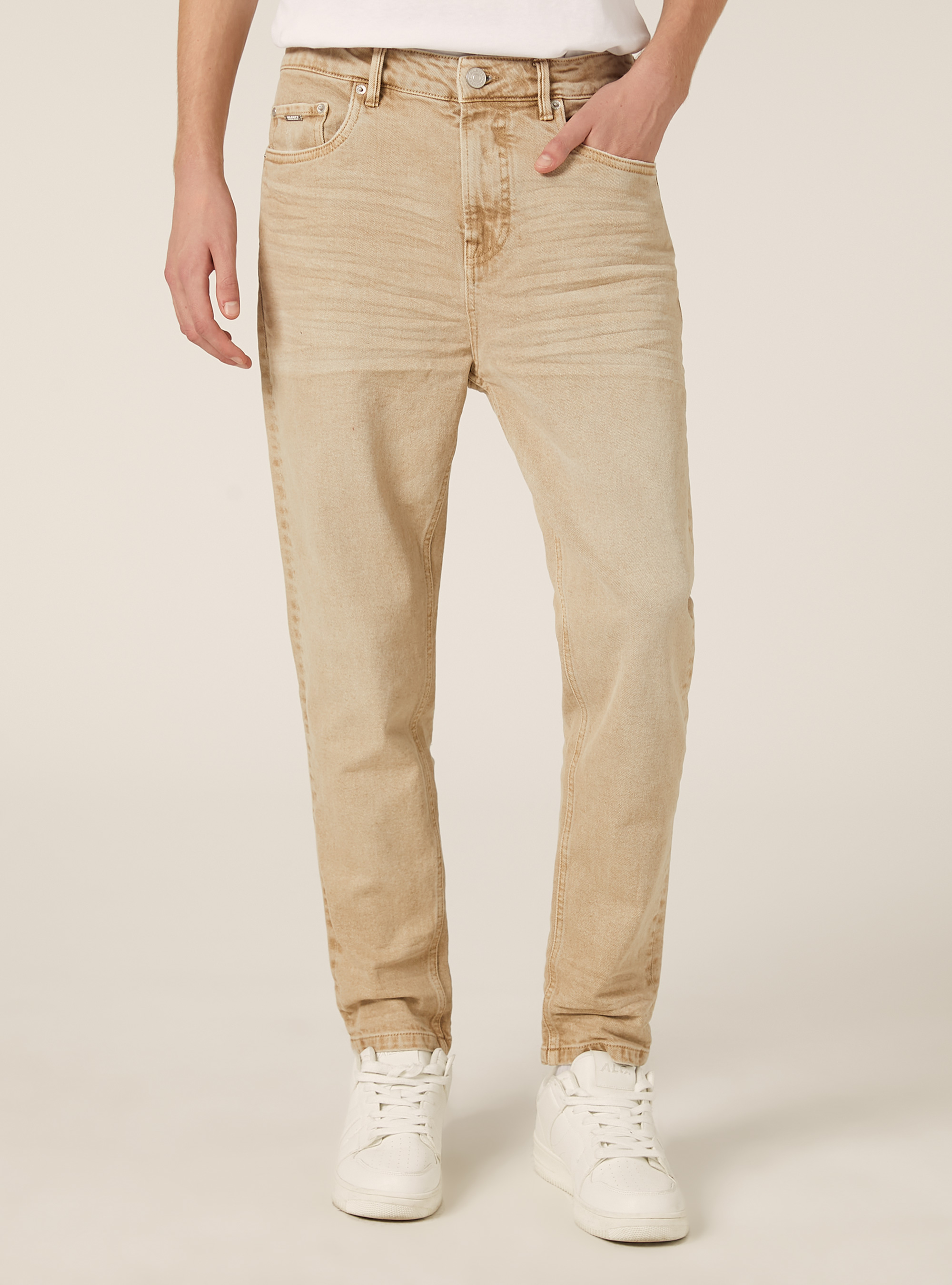 Cinque tasche tinto capo, BG3 BEIGE LIGHT