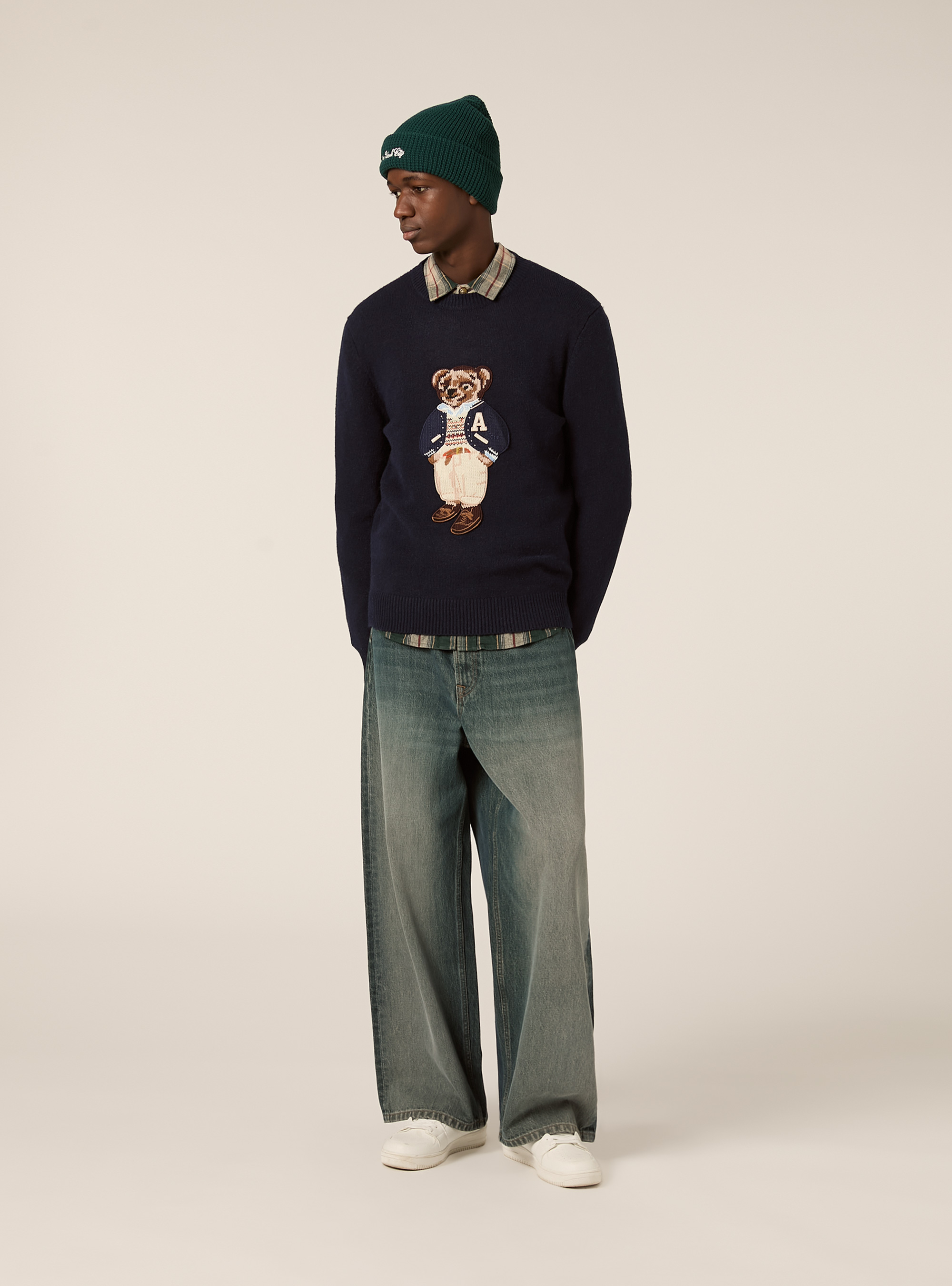 Pullover con mascotte, NA1 NAVY DARK