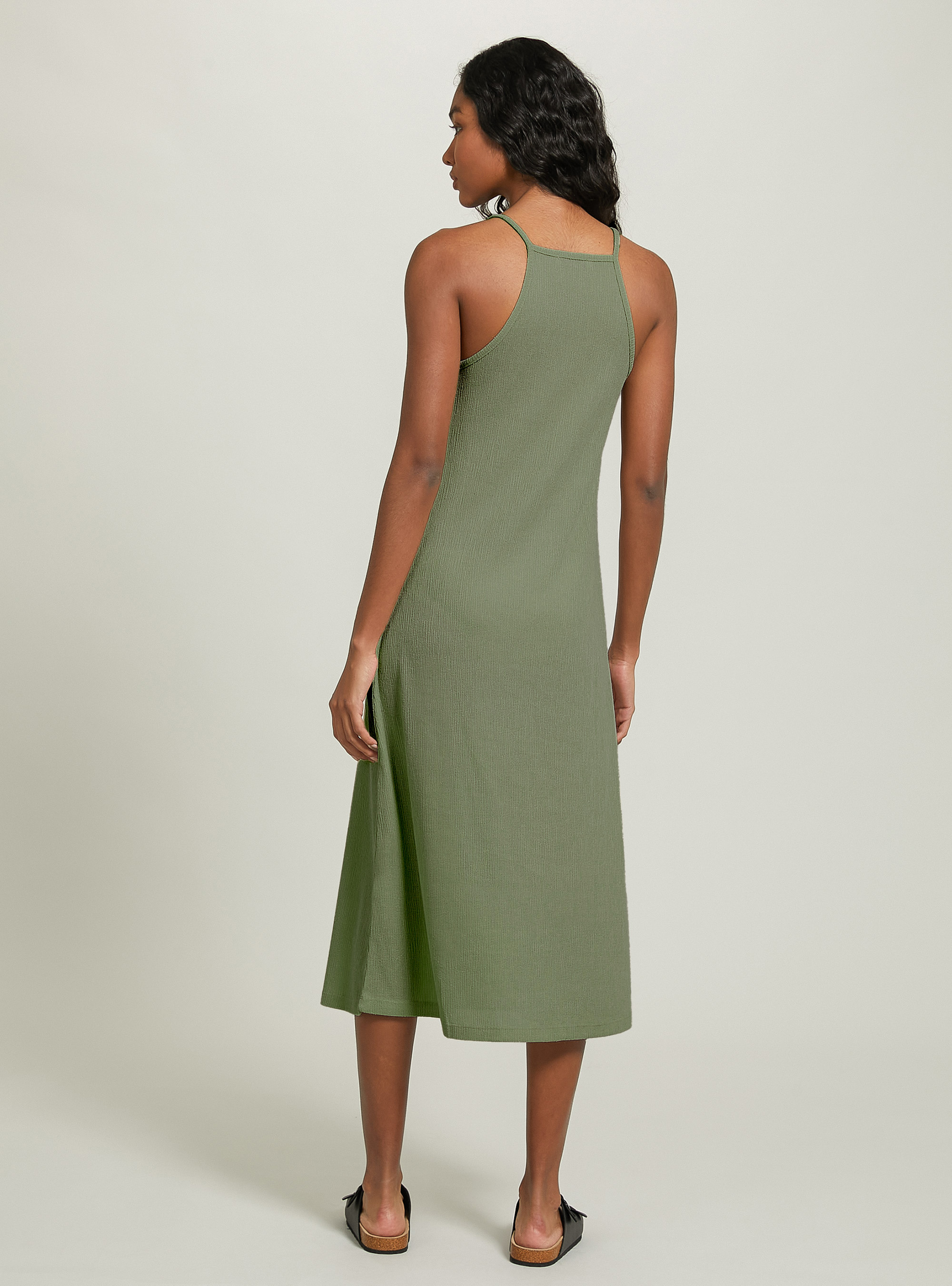 Vestito midi con scollo halter, KY3 KAKY LIGHT