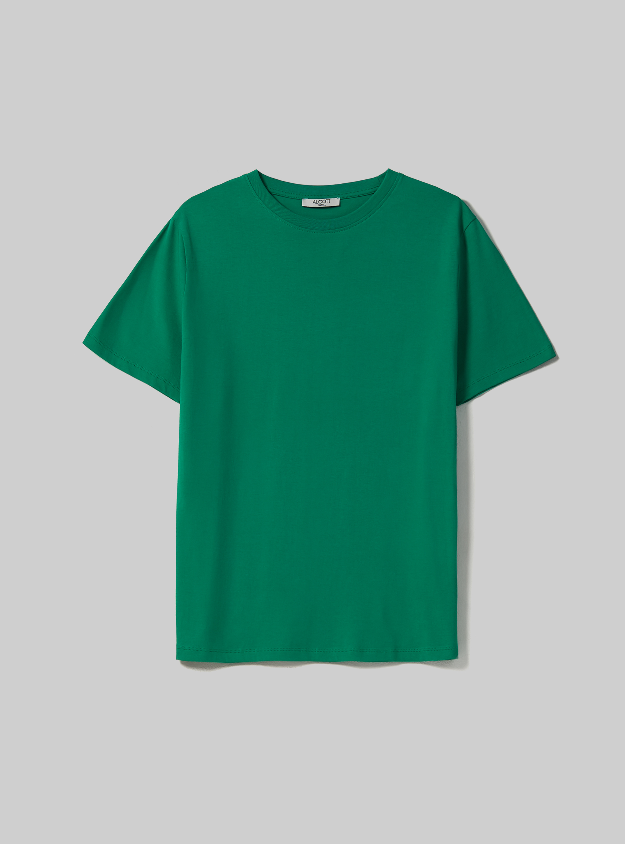 Cotton crew-neck T-shirt, GN2 GREEN MEDIUM
