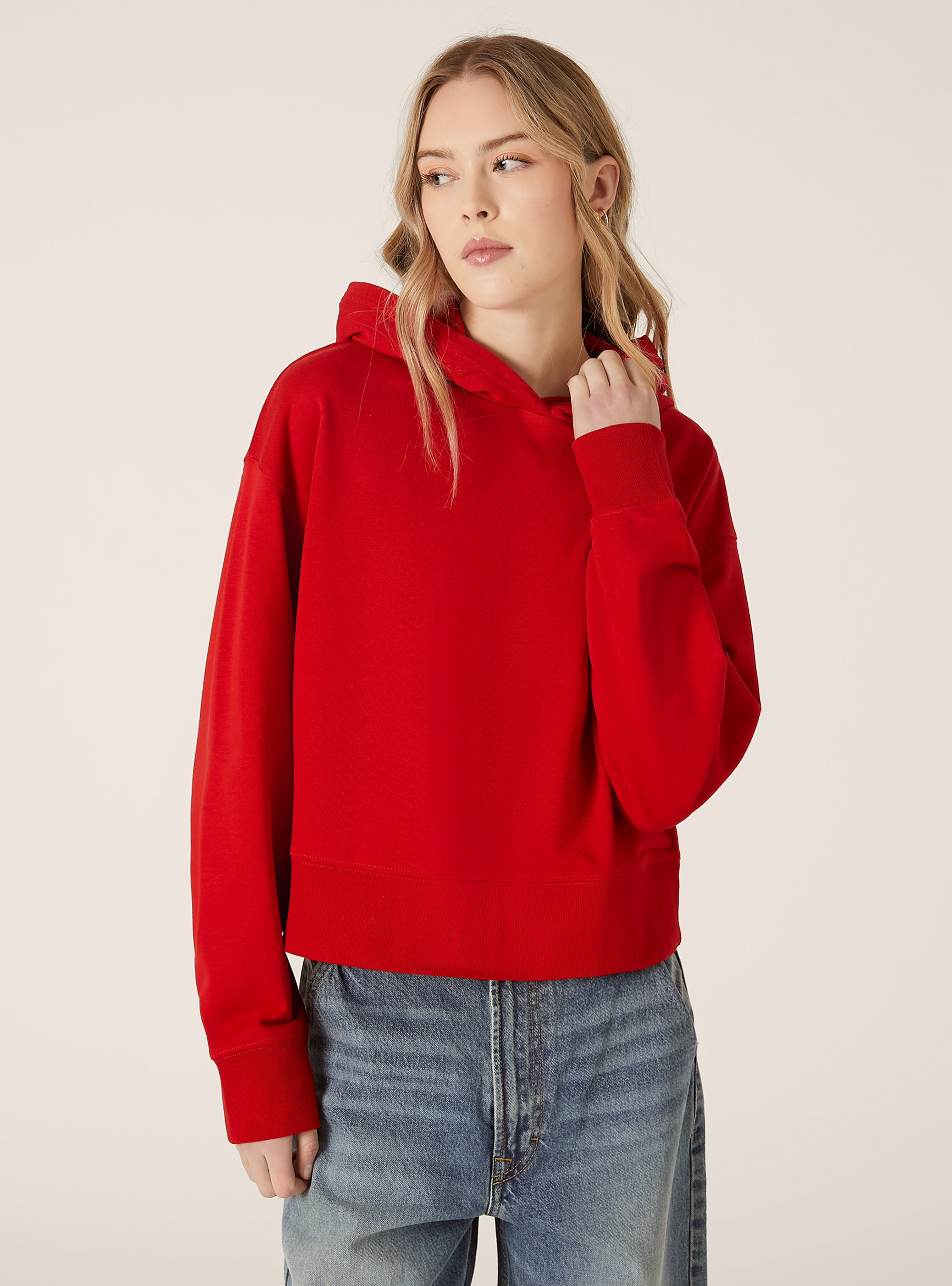 Sweat à capuche à la coupe large, RD2 RED MEDIUM