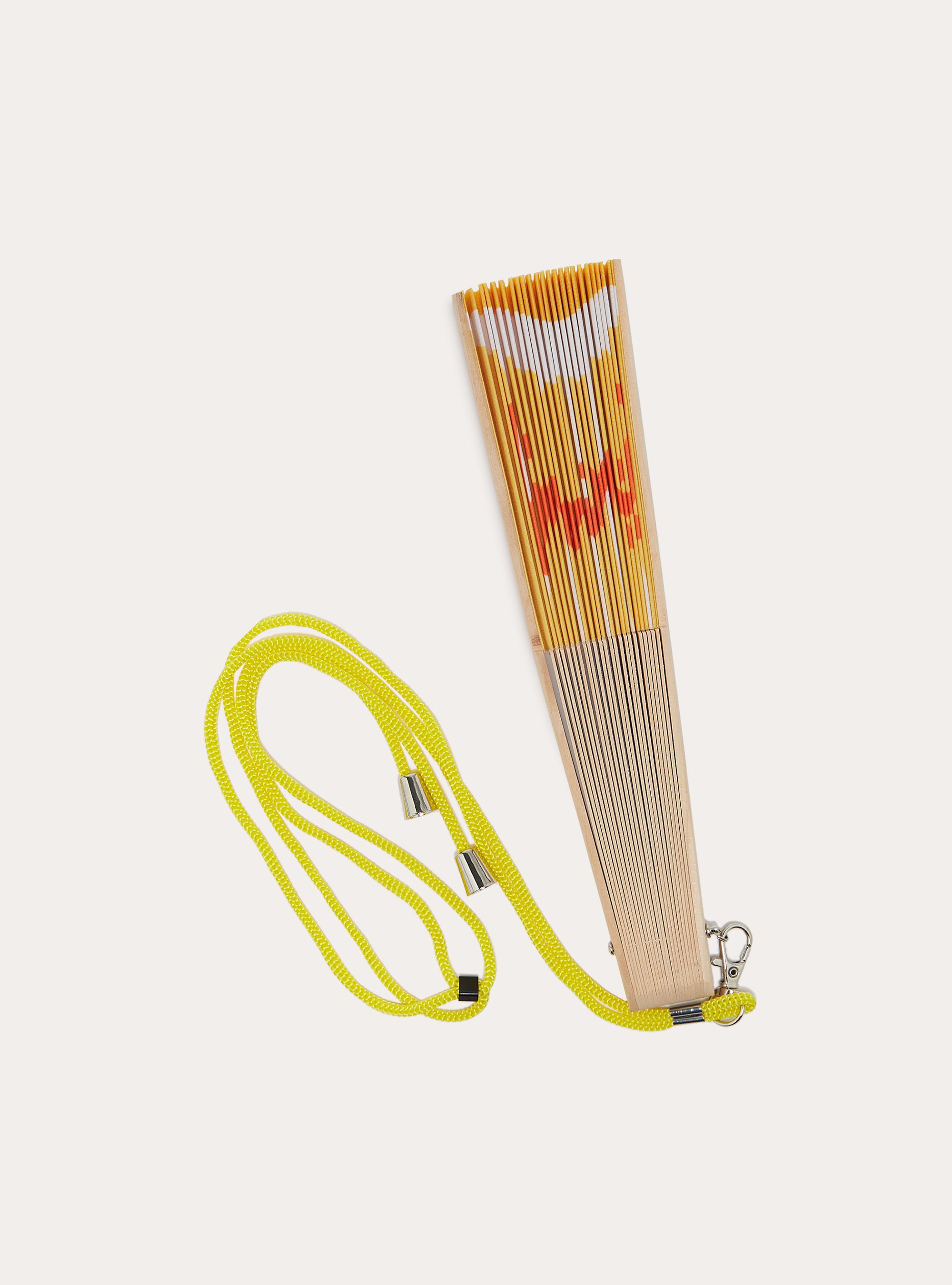 Fan with print, YE2 YELLOW MEDIUM