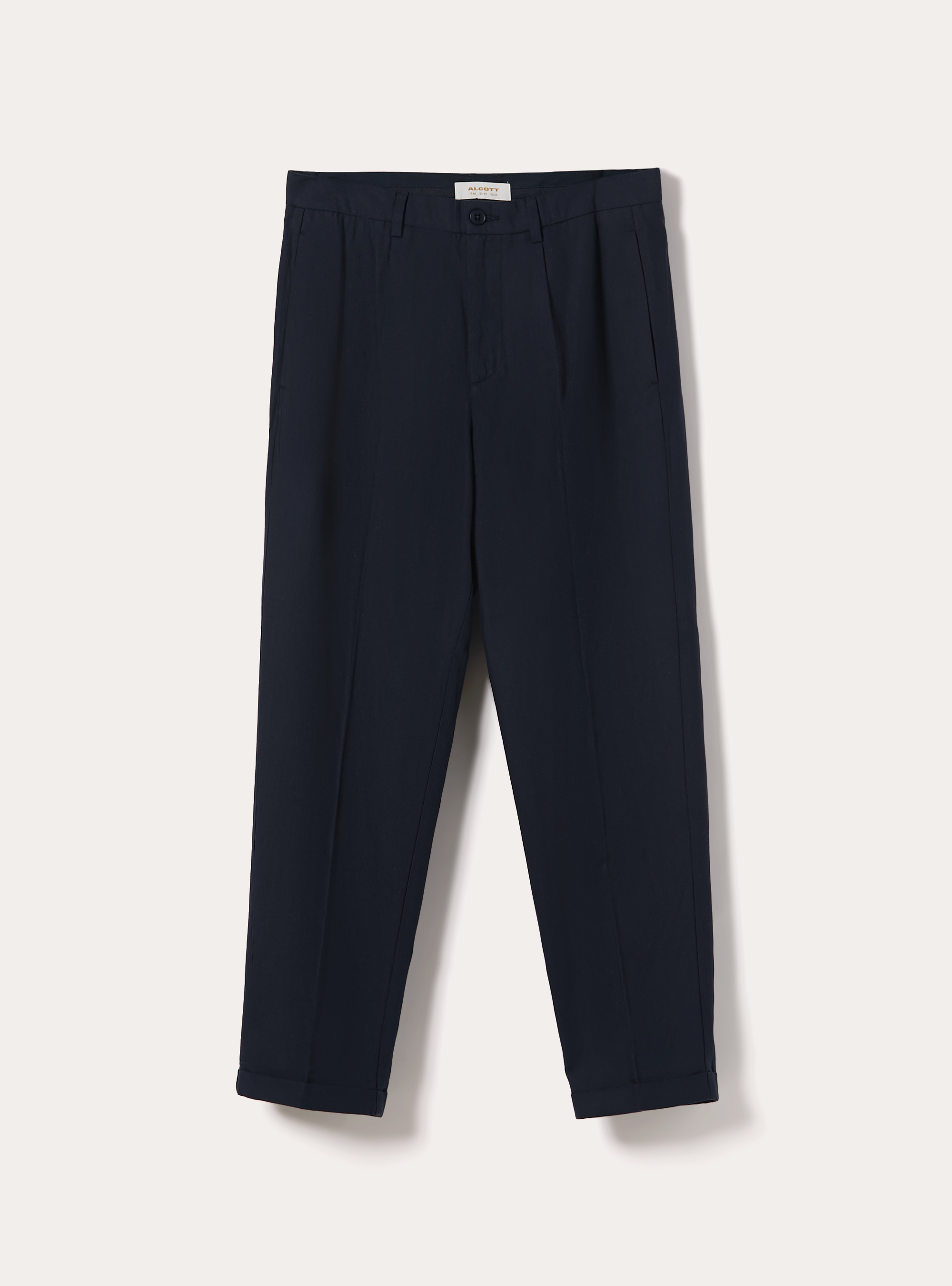 Lightweight Tailored Linen Blend Trousers, NA1 NAVY DARK