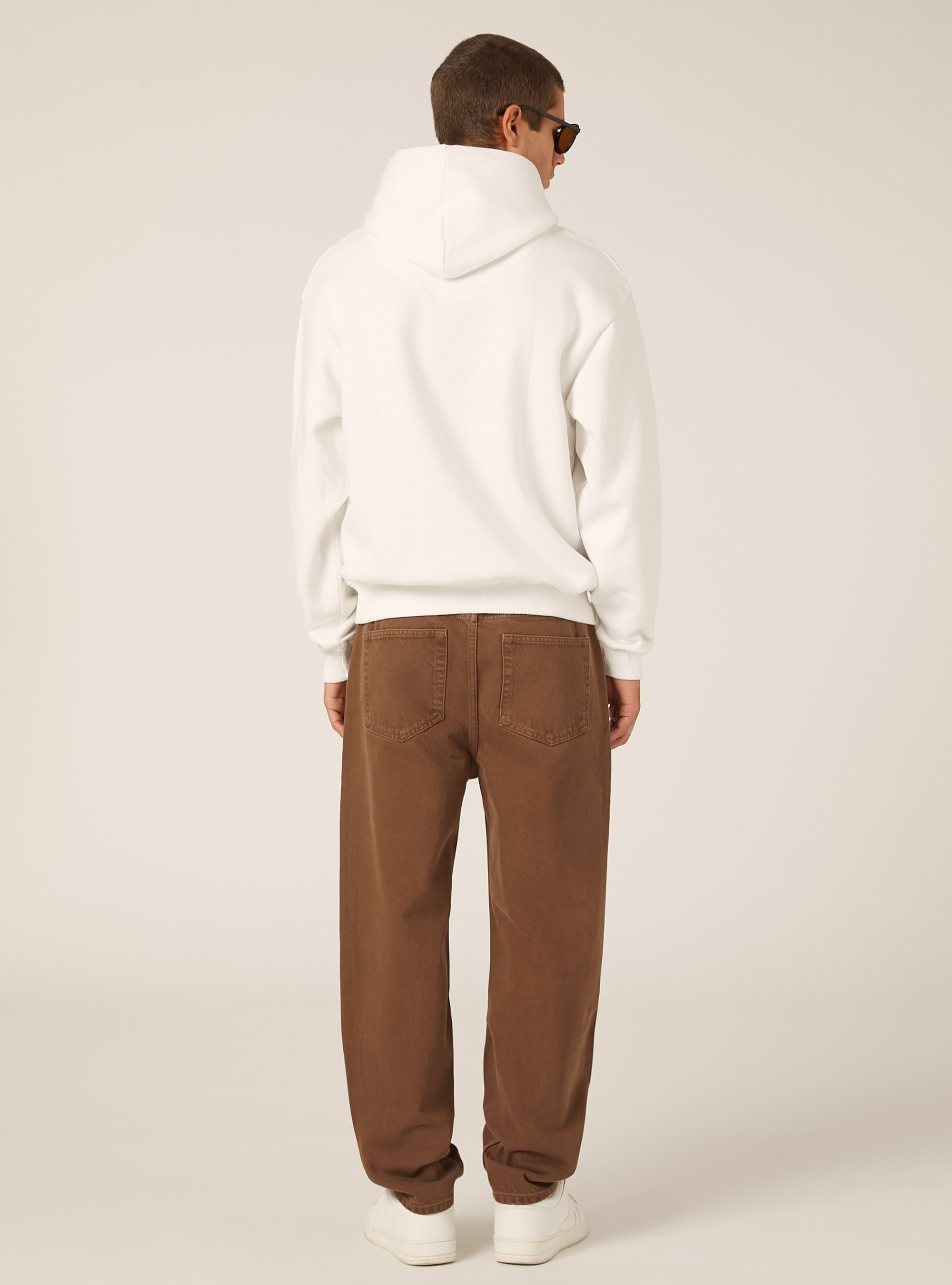 Boxy fit hoodie, WH2 WHITE