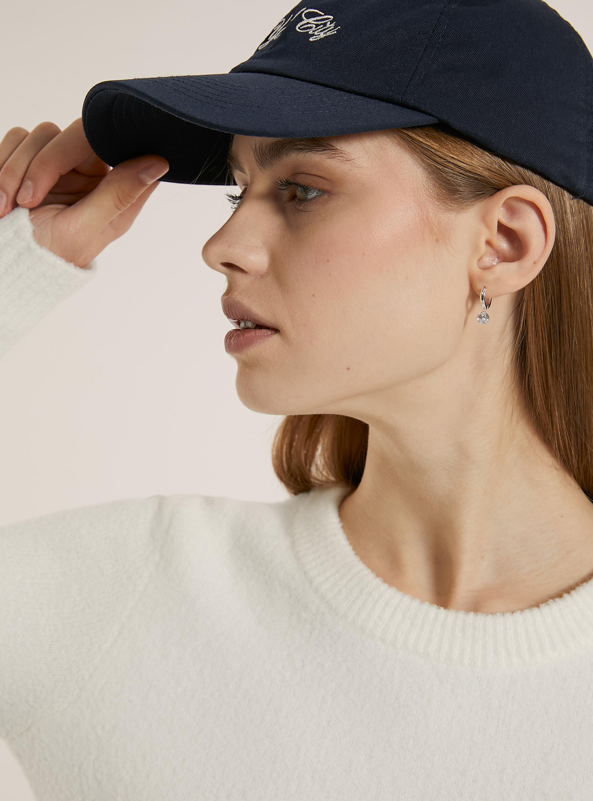 Pullover  girocollo pelo rasato, WH2 WHITE