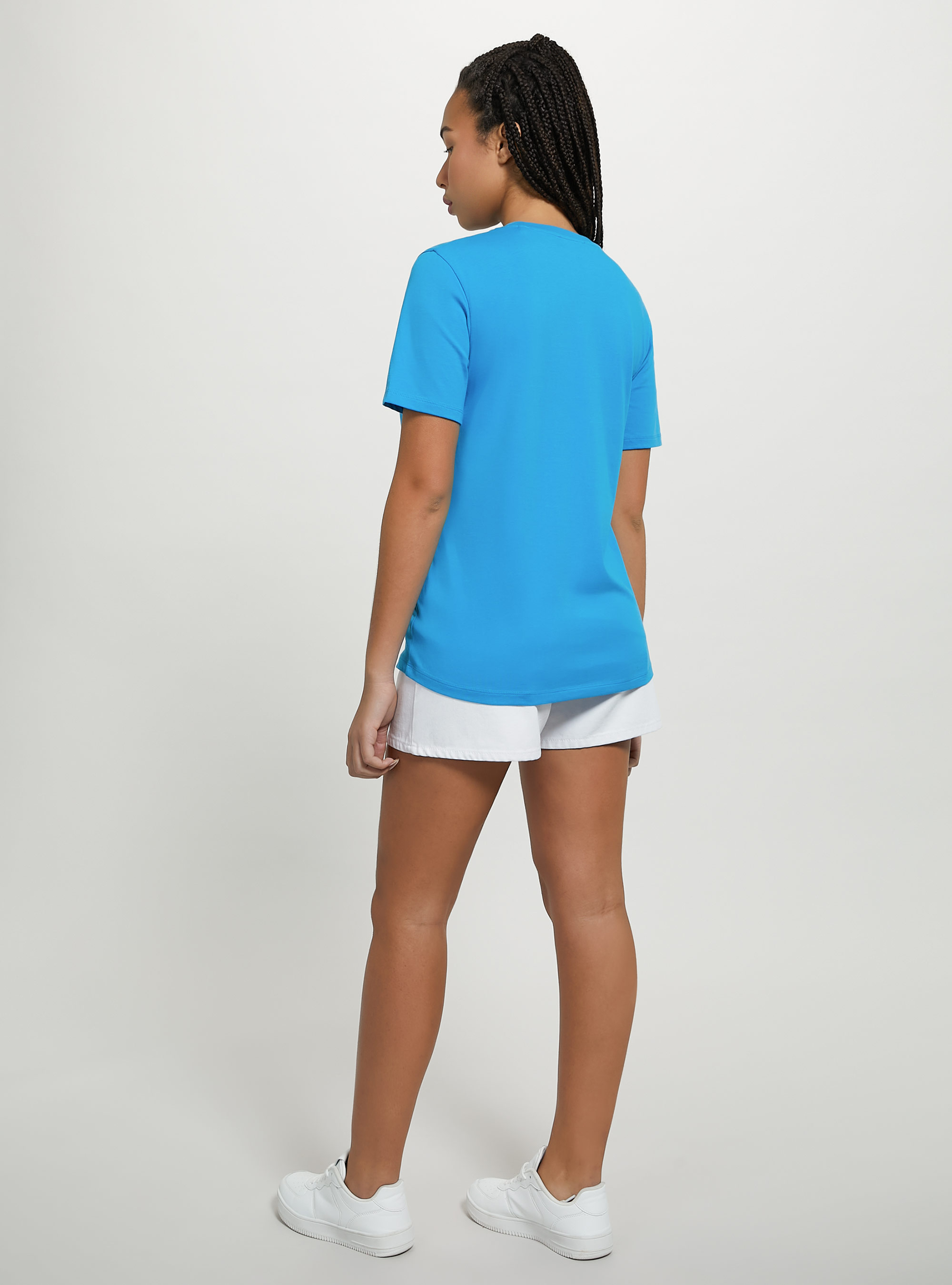 Cotton crew-neck T-shirt, RY2 ROYALE MEDIUM