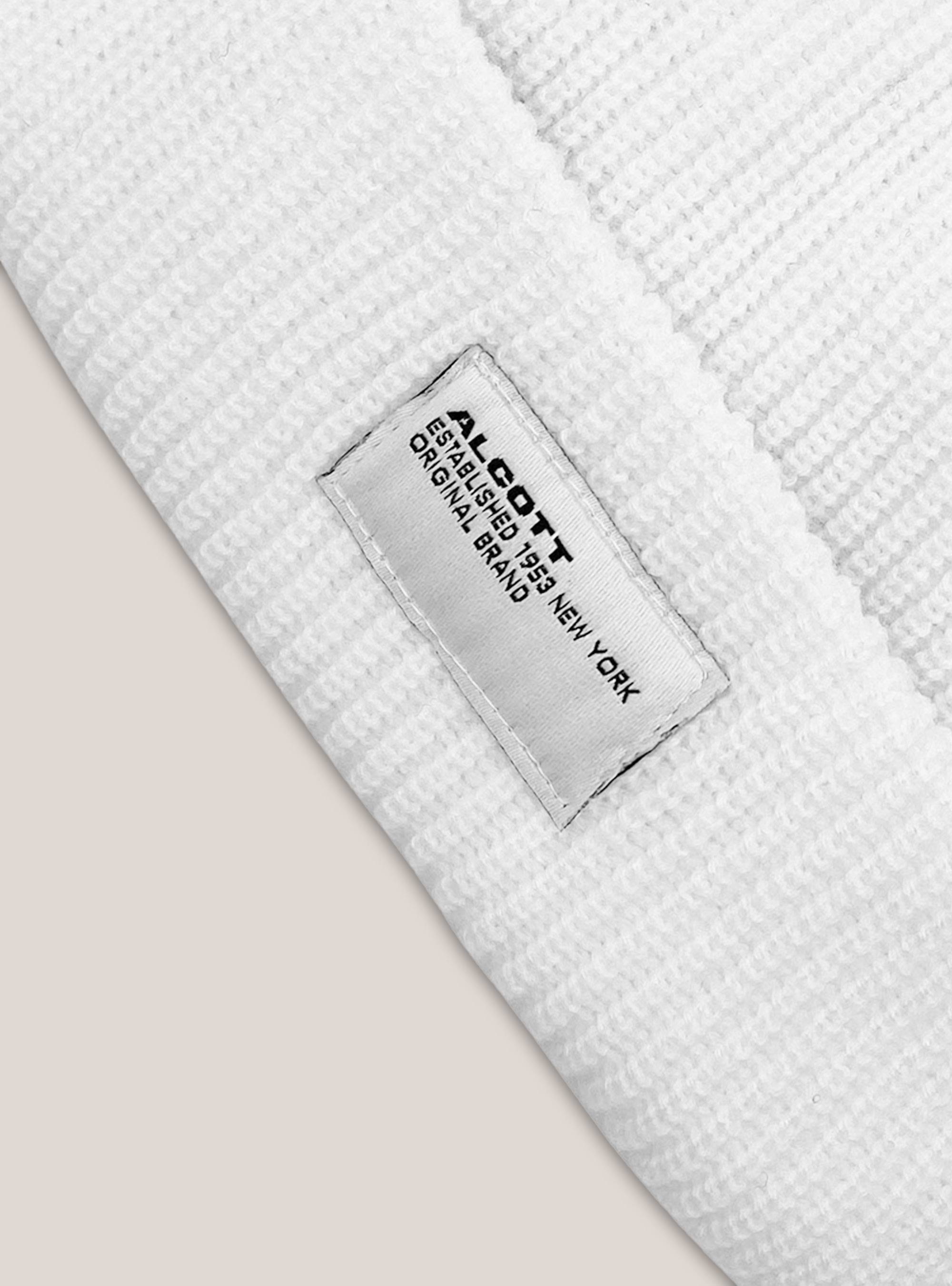 Plain-coloured fisherman's cap, WHITE