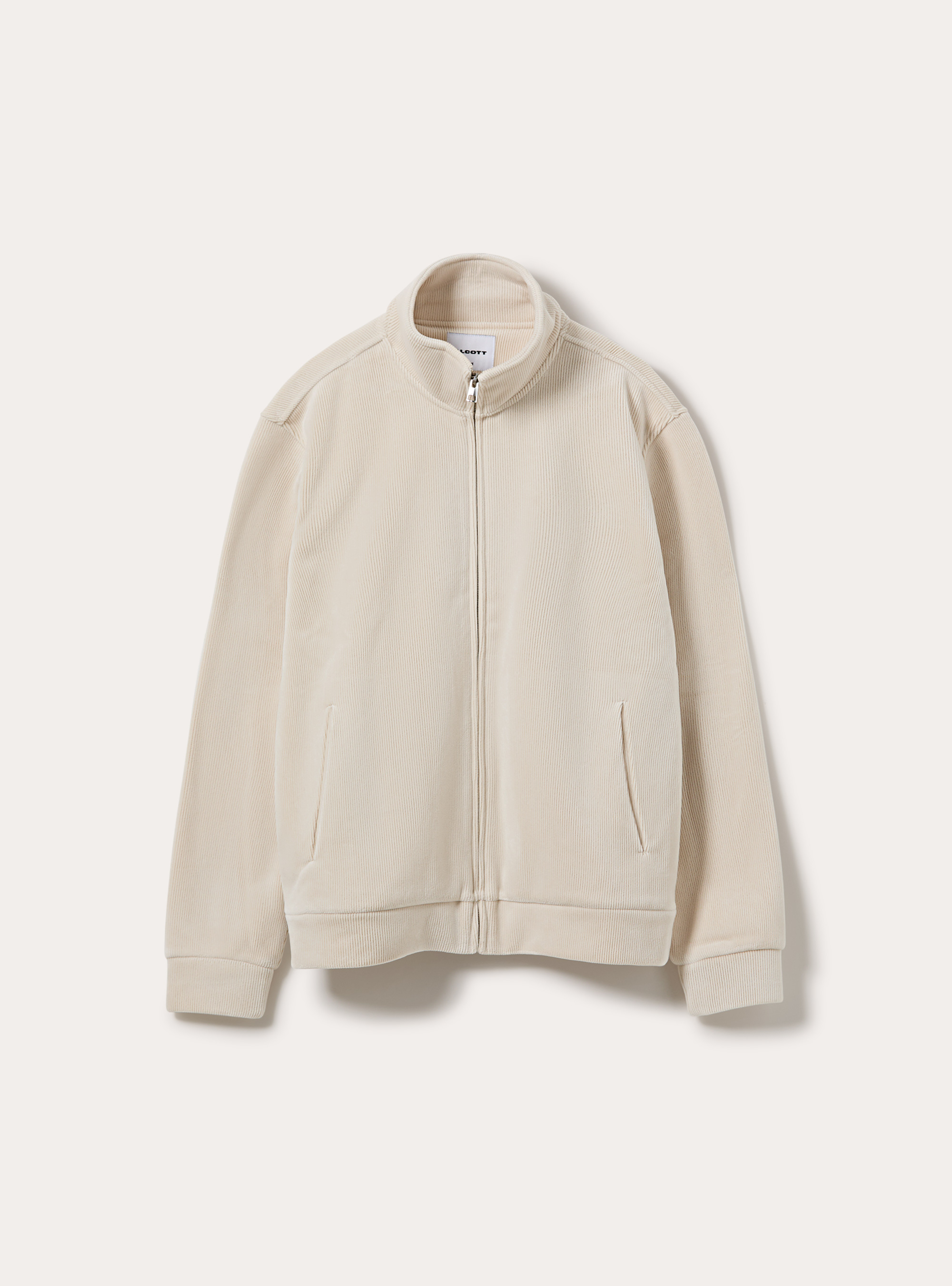 Cardigan in velluto a coste, CR3 CREAM LIGHT