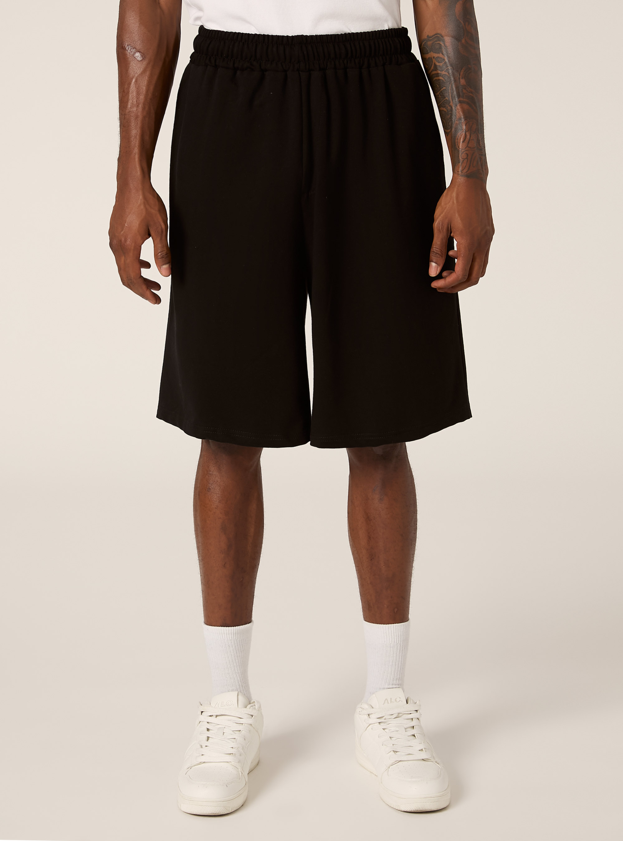 Bermuda loose fit, NERO