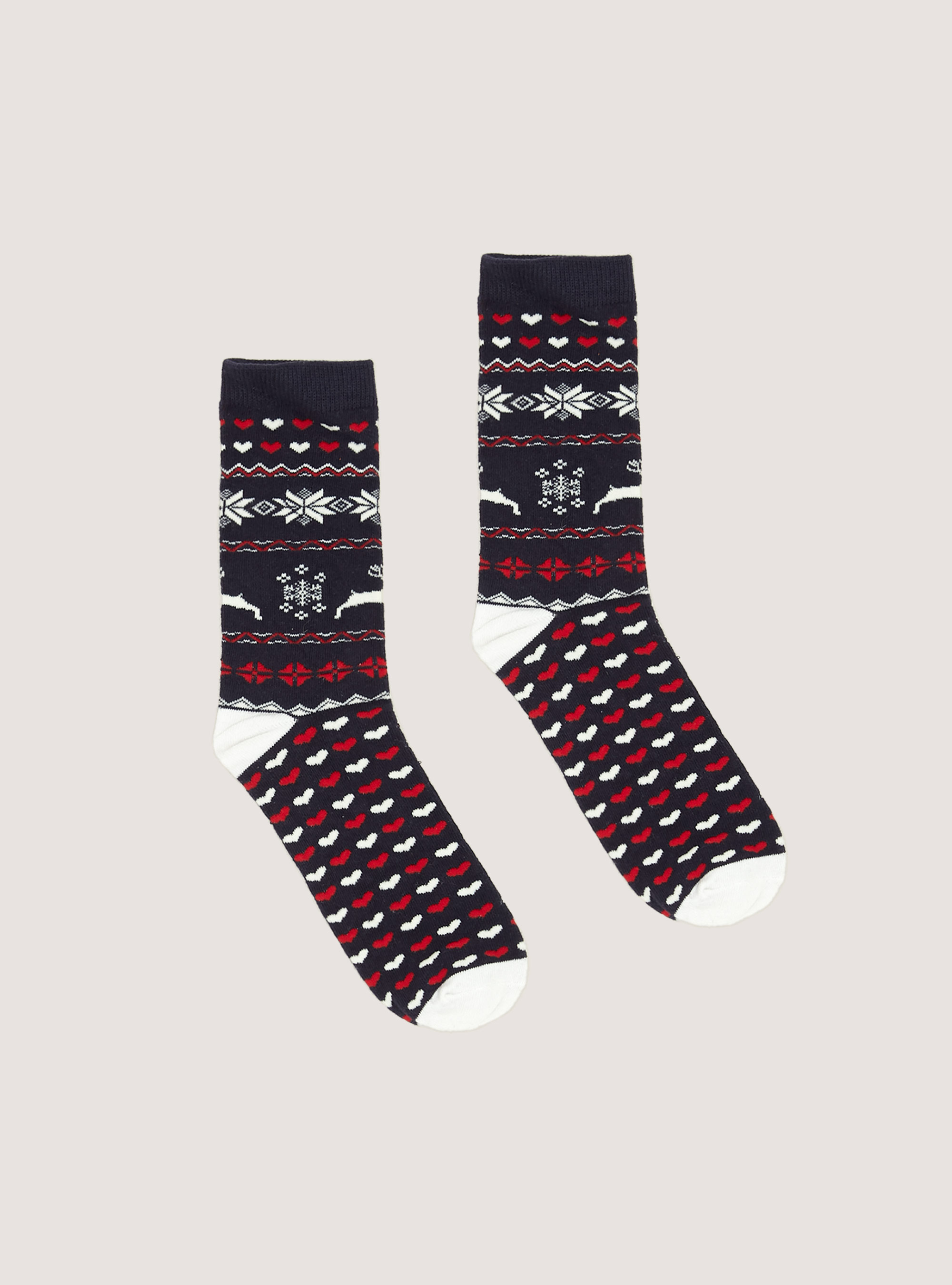 Set of 2 pairs of Christmas socks, XMAS