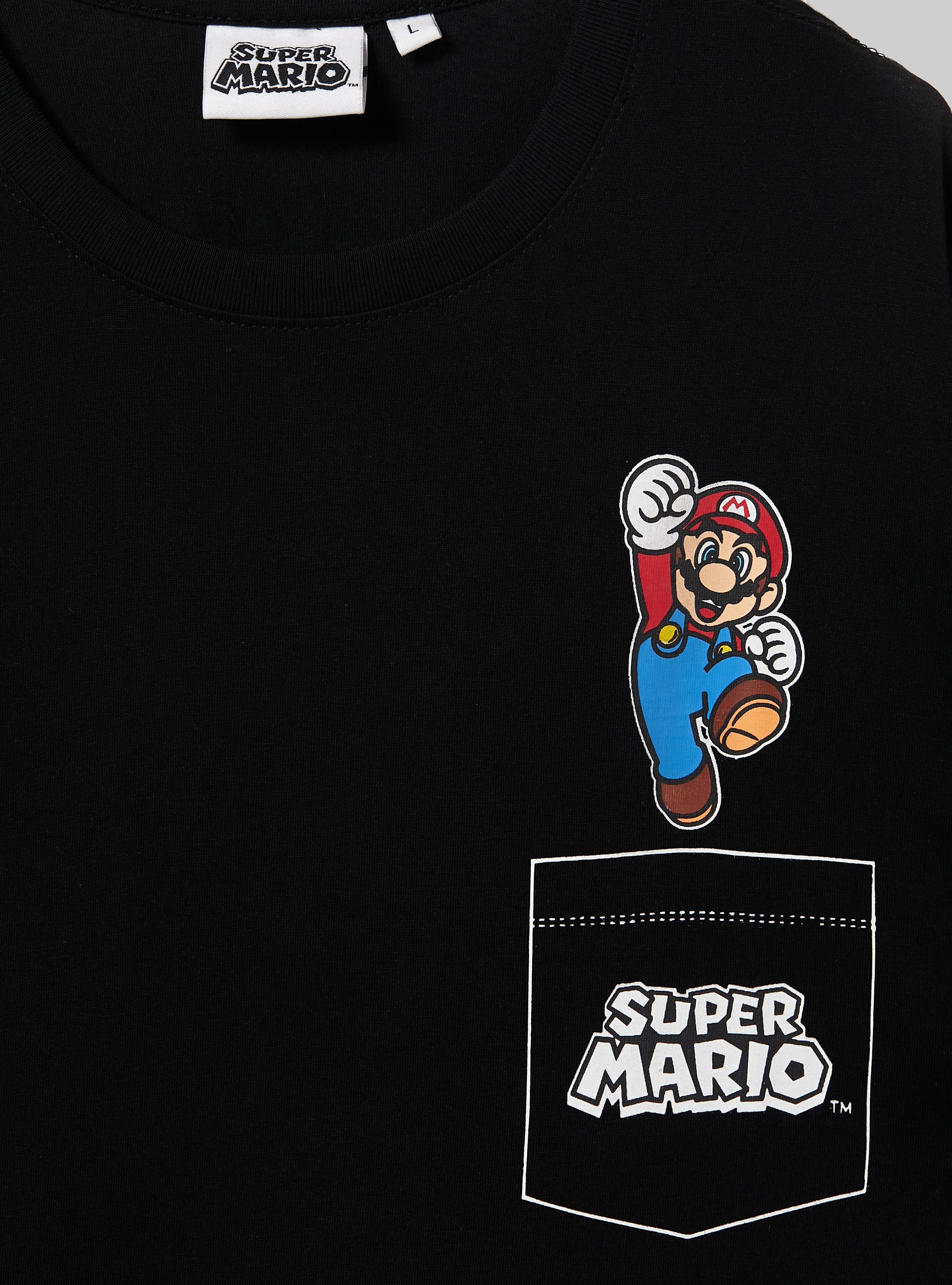 Super Mario / Alcott T-shirt, BK1 BLACK