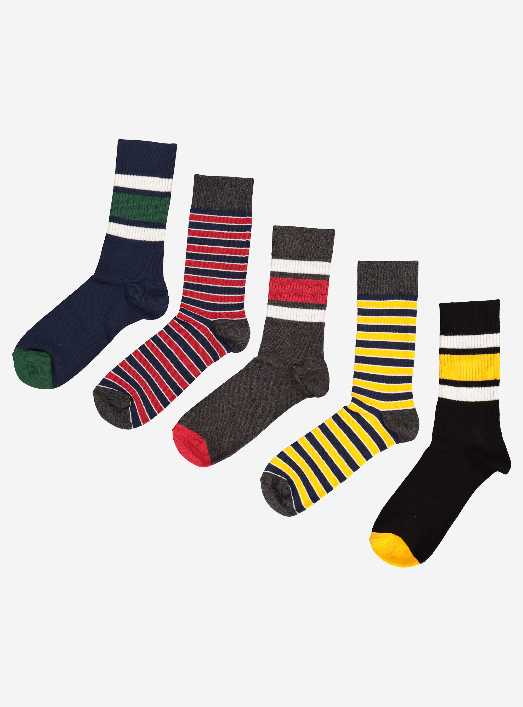 SET OF STRIPED SOCKS, UNIQUE