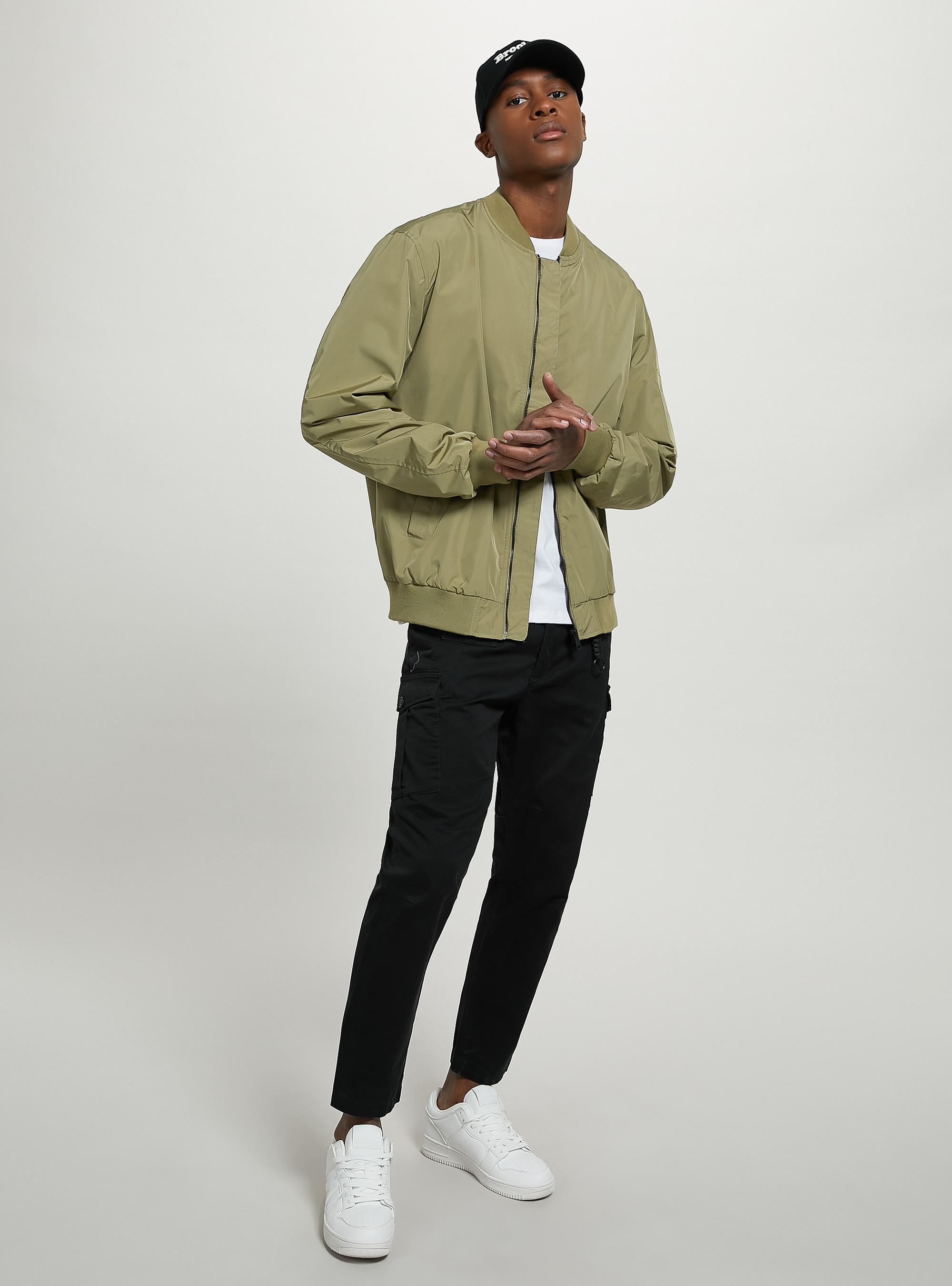 Cargohose aus Twill, BK1 BLACK