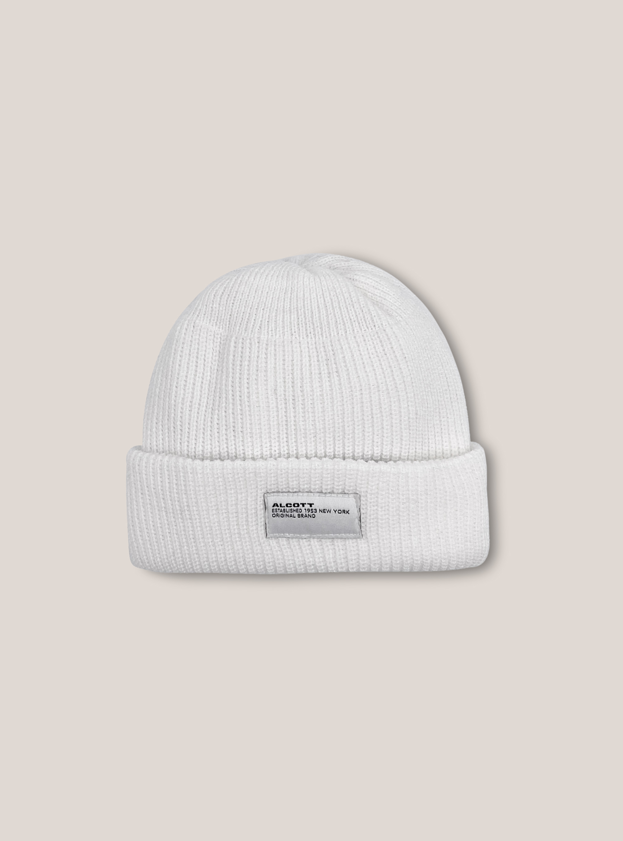 Plain-coloured fisherman's cap, WHITE
