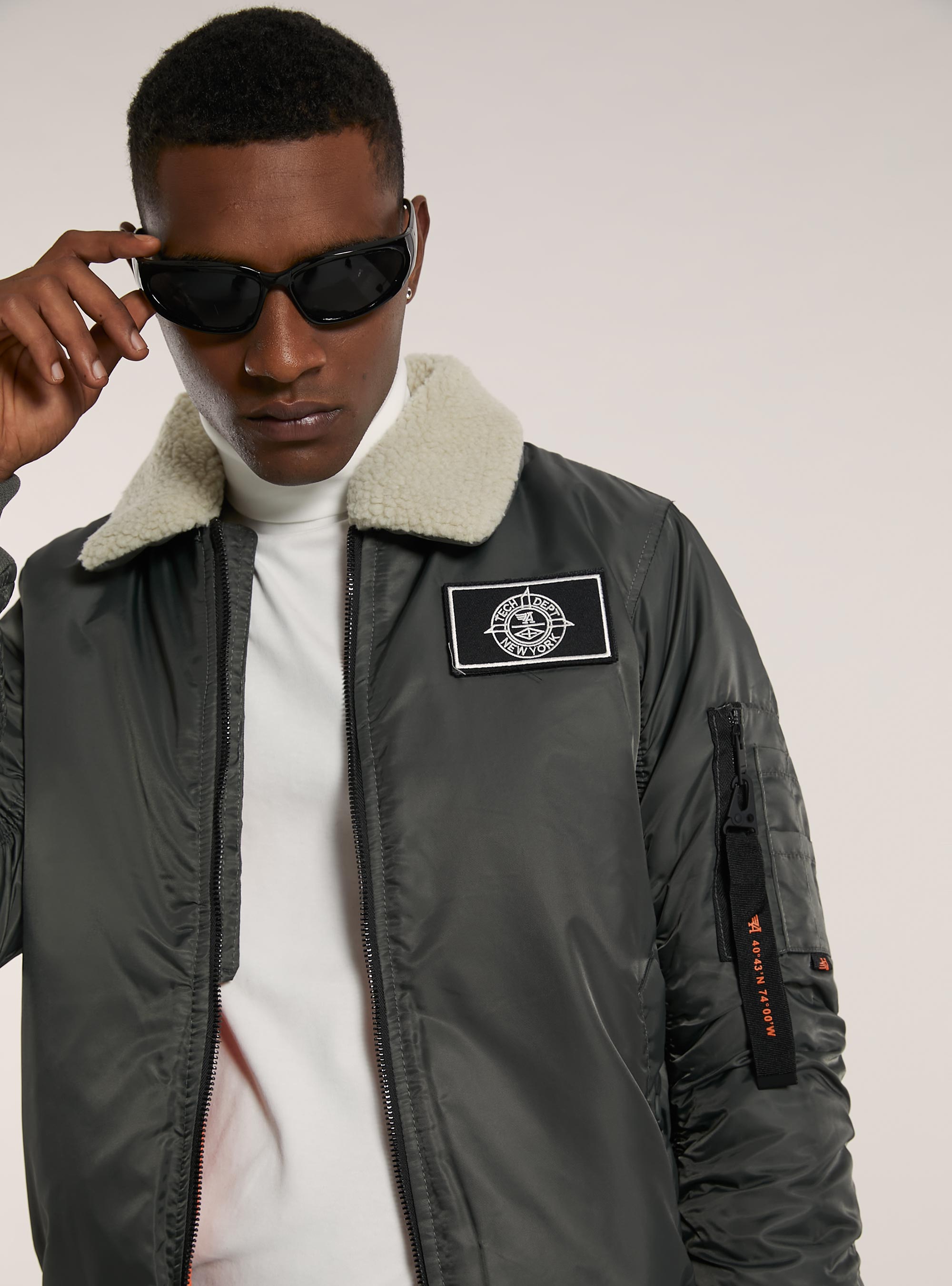 Bomber jacket with recycled padding, KY2 KAKY MEDIUM