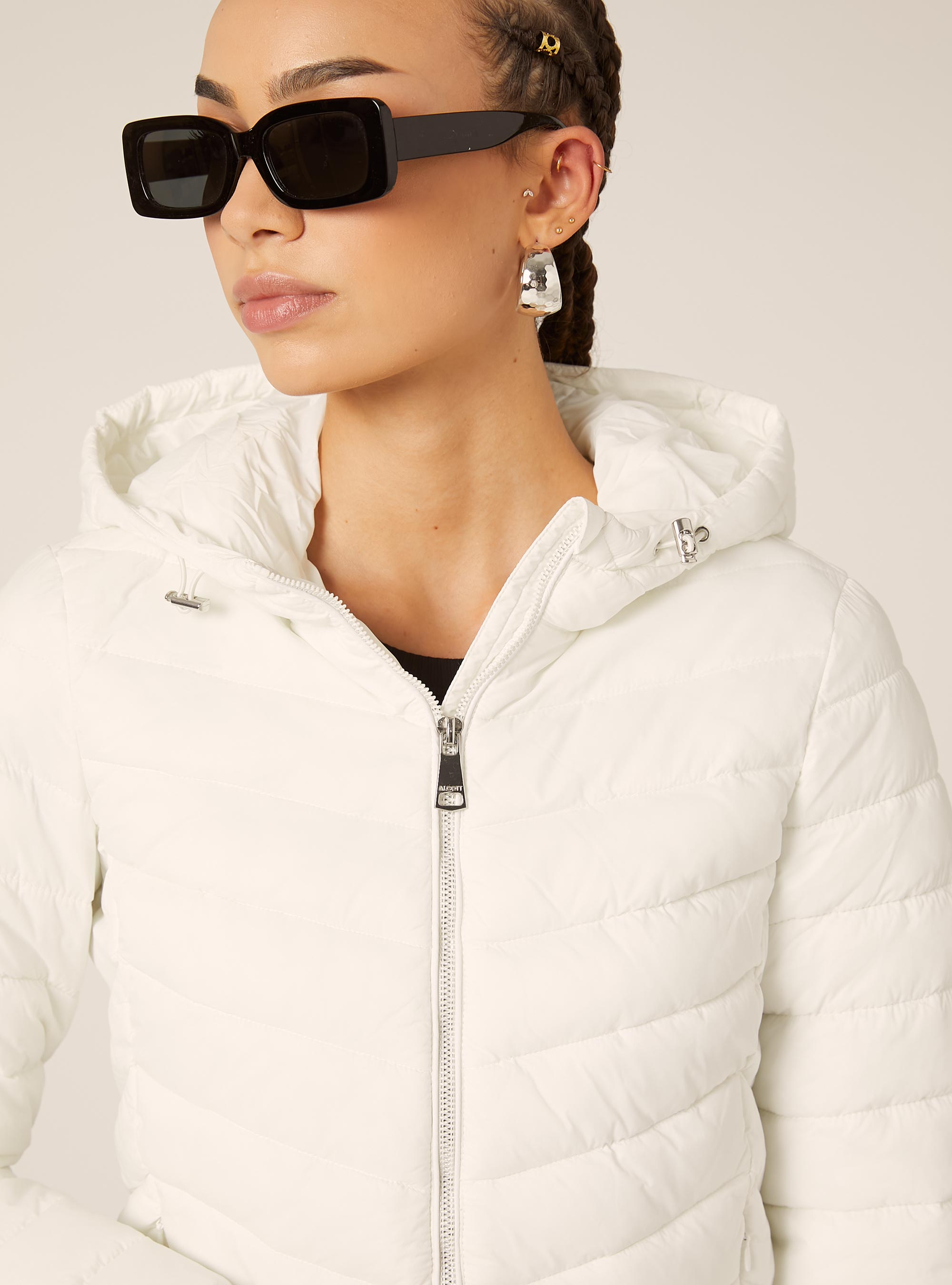 Jacket with recycled padding, WH1 OFF WHITE