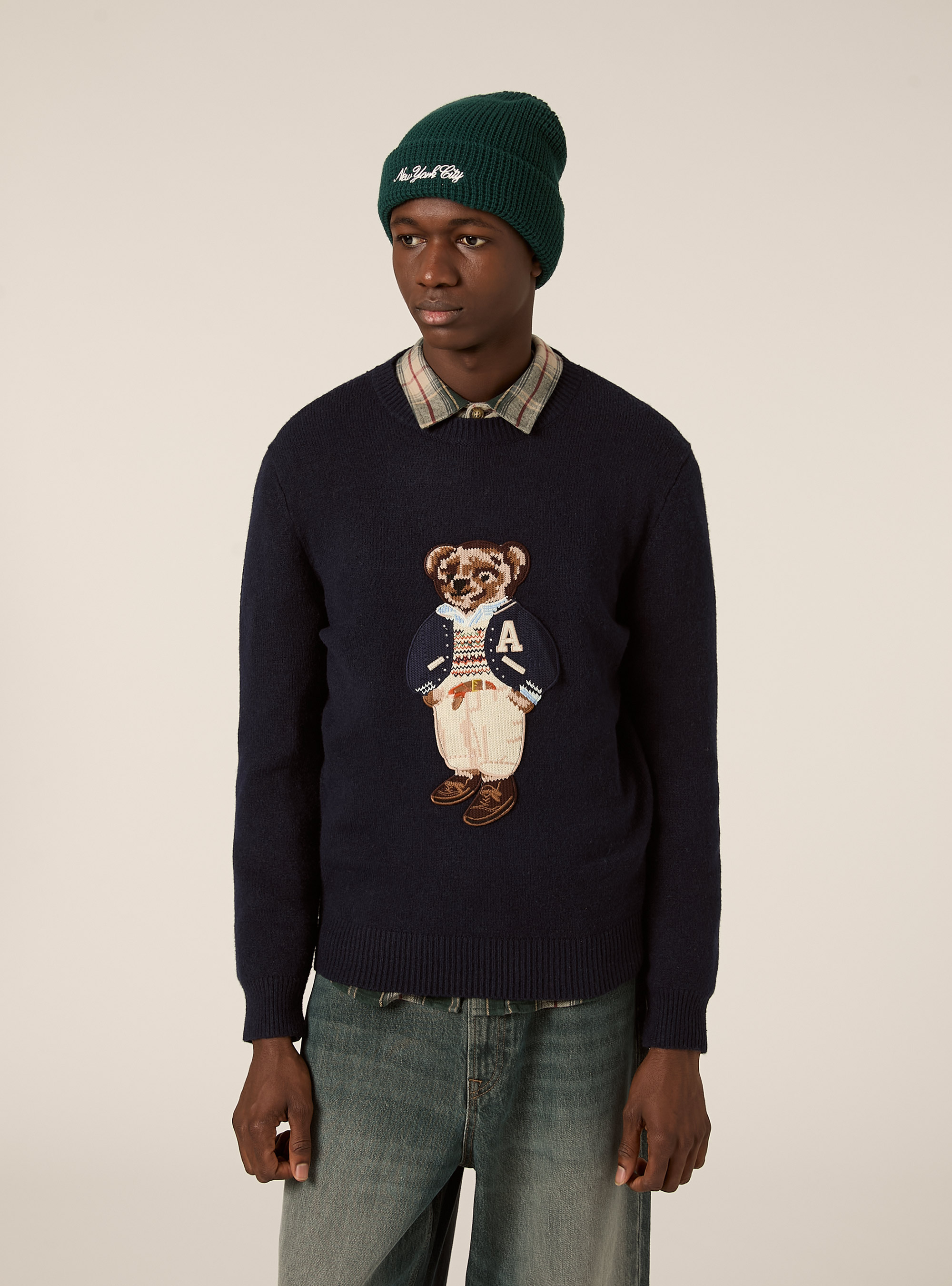 Pullover con mascotte, NA1 NAVY DARK