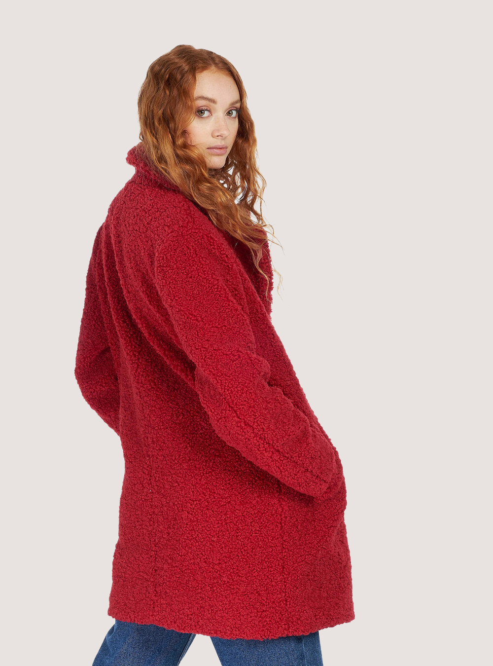 Cappotto doppio petto, ROSSO