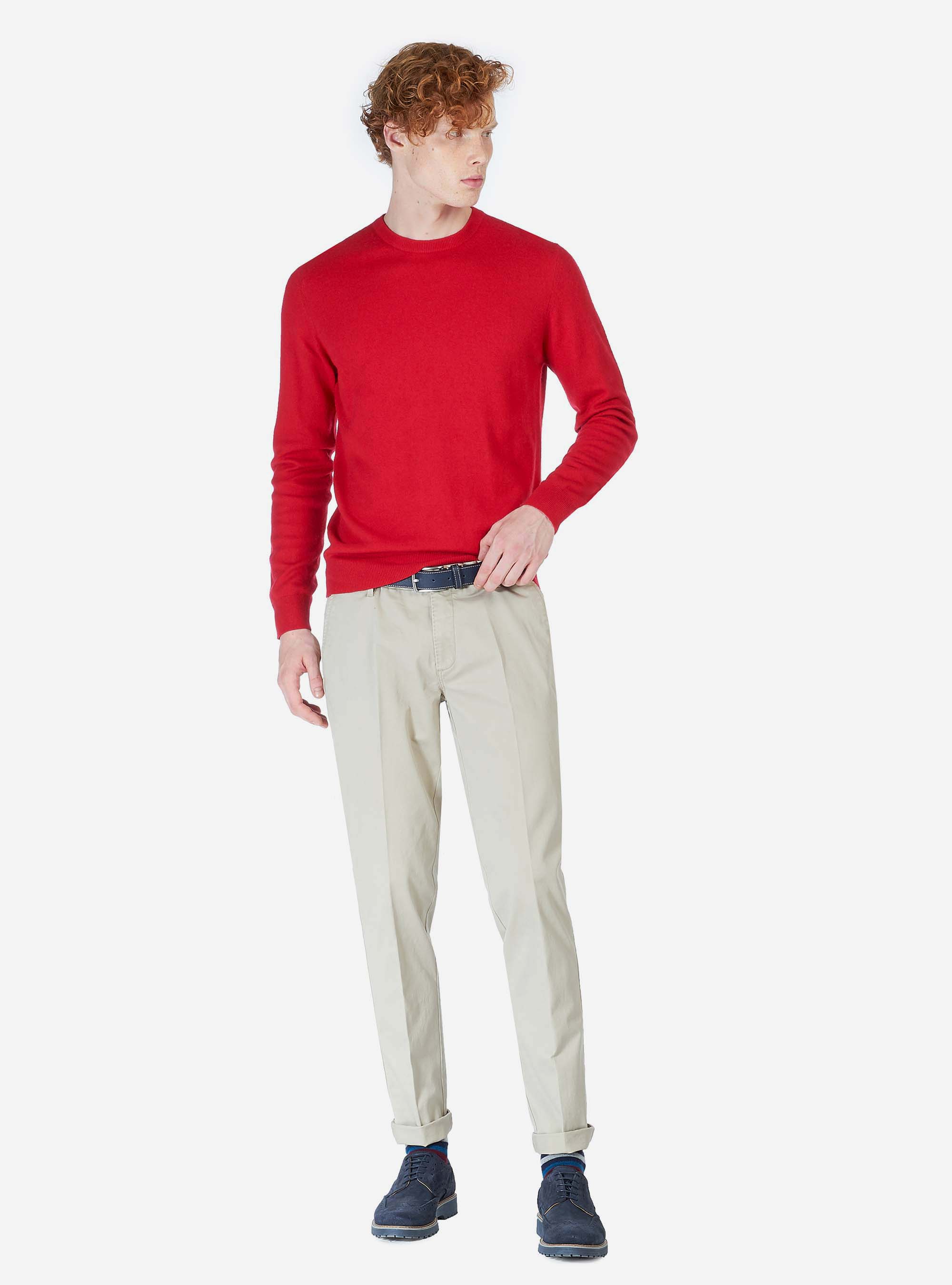 SLACK SLIM FIT PANTS, BEIGE