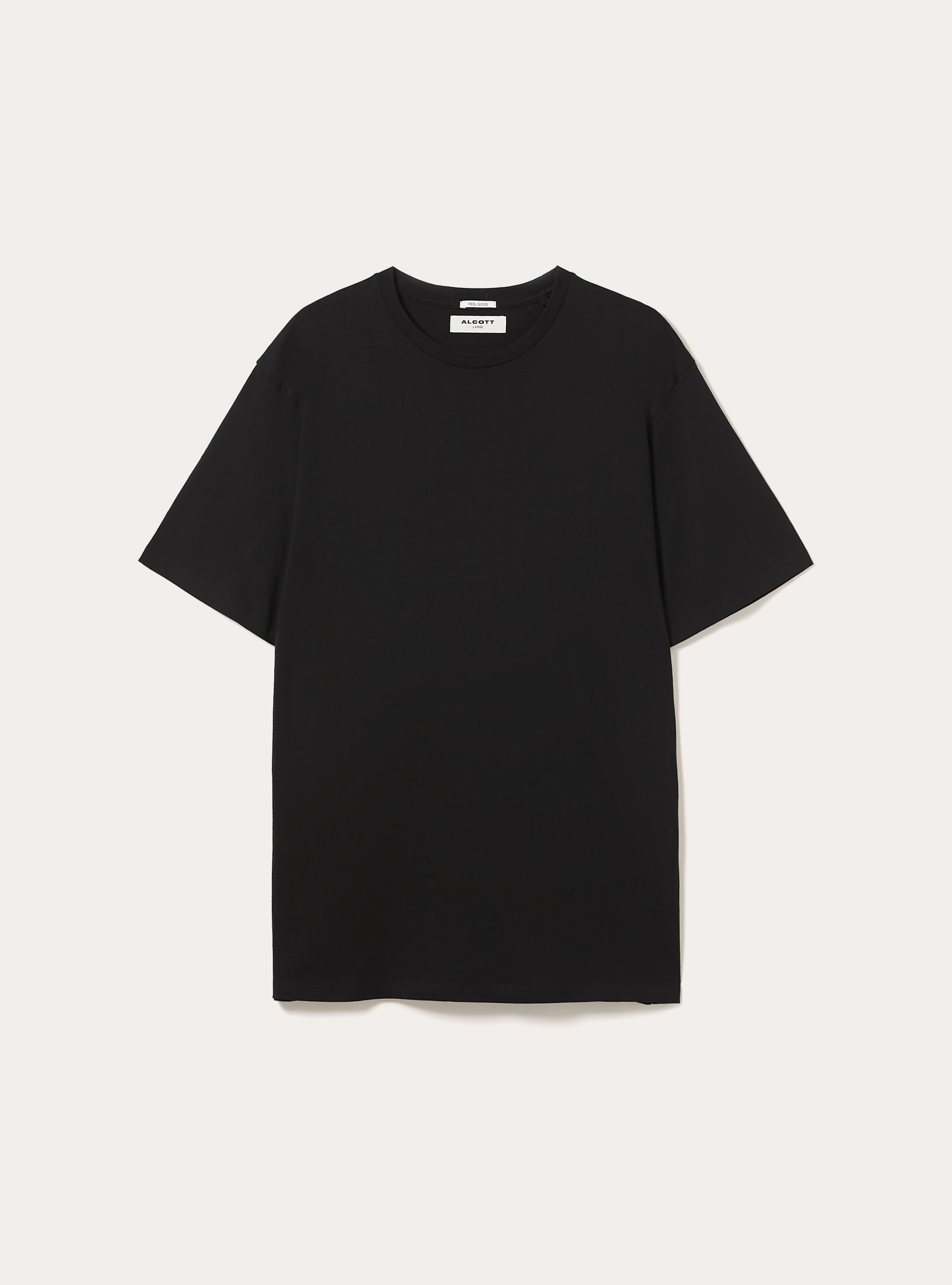 Maglietta basic in cotone, BK1 BLACK