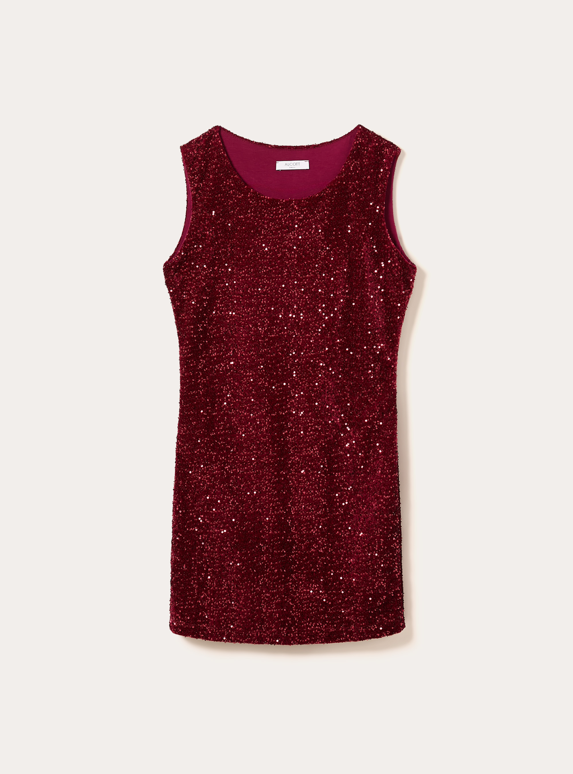 Sequin dress, BO2 BORDEAUX MEDIUM