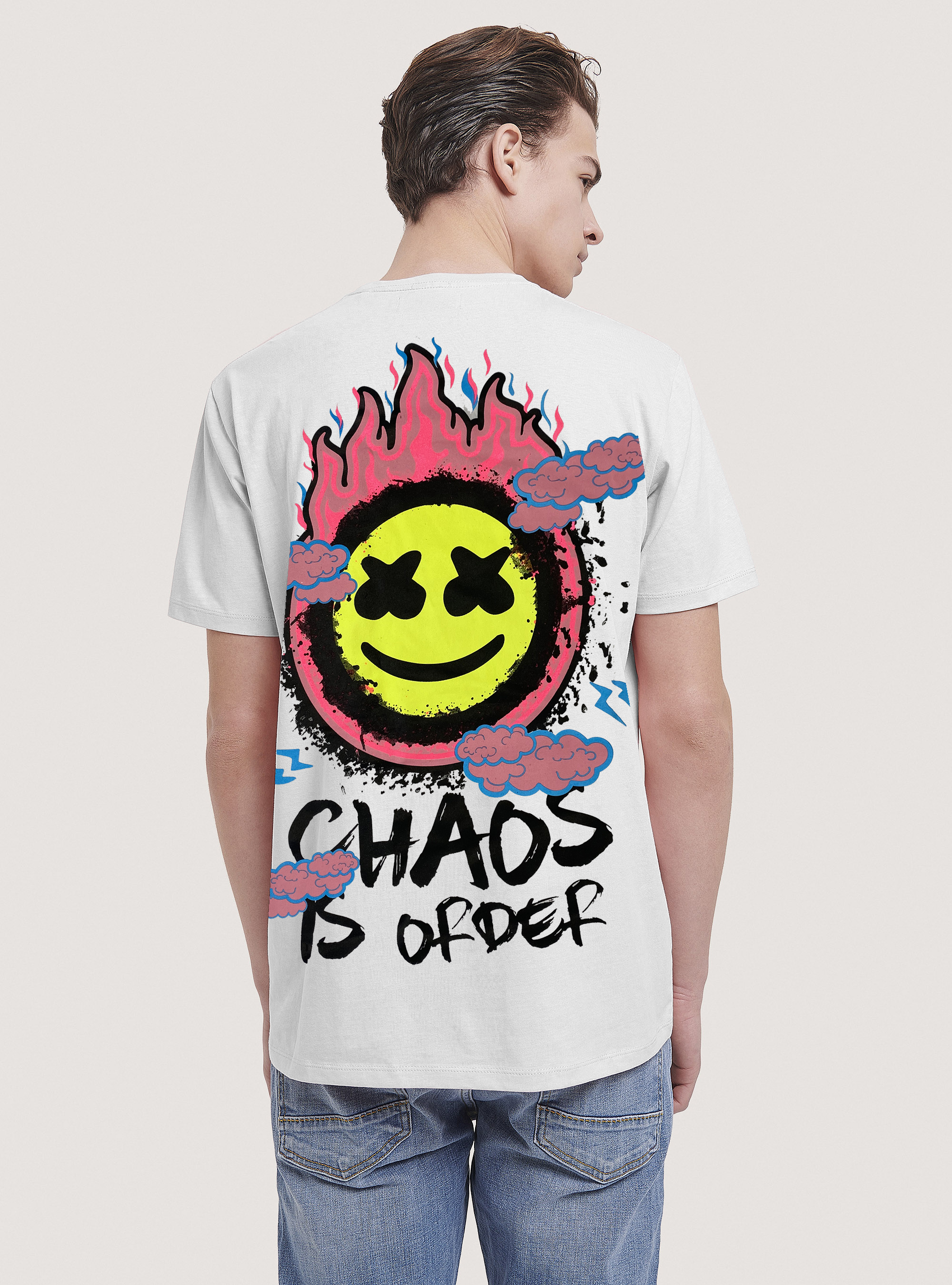 T-shirt with Smile Collection print, WH2 WHITE