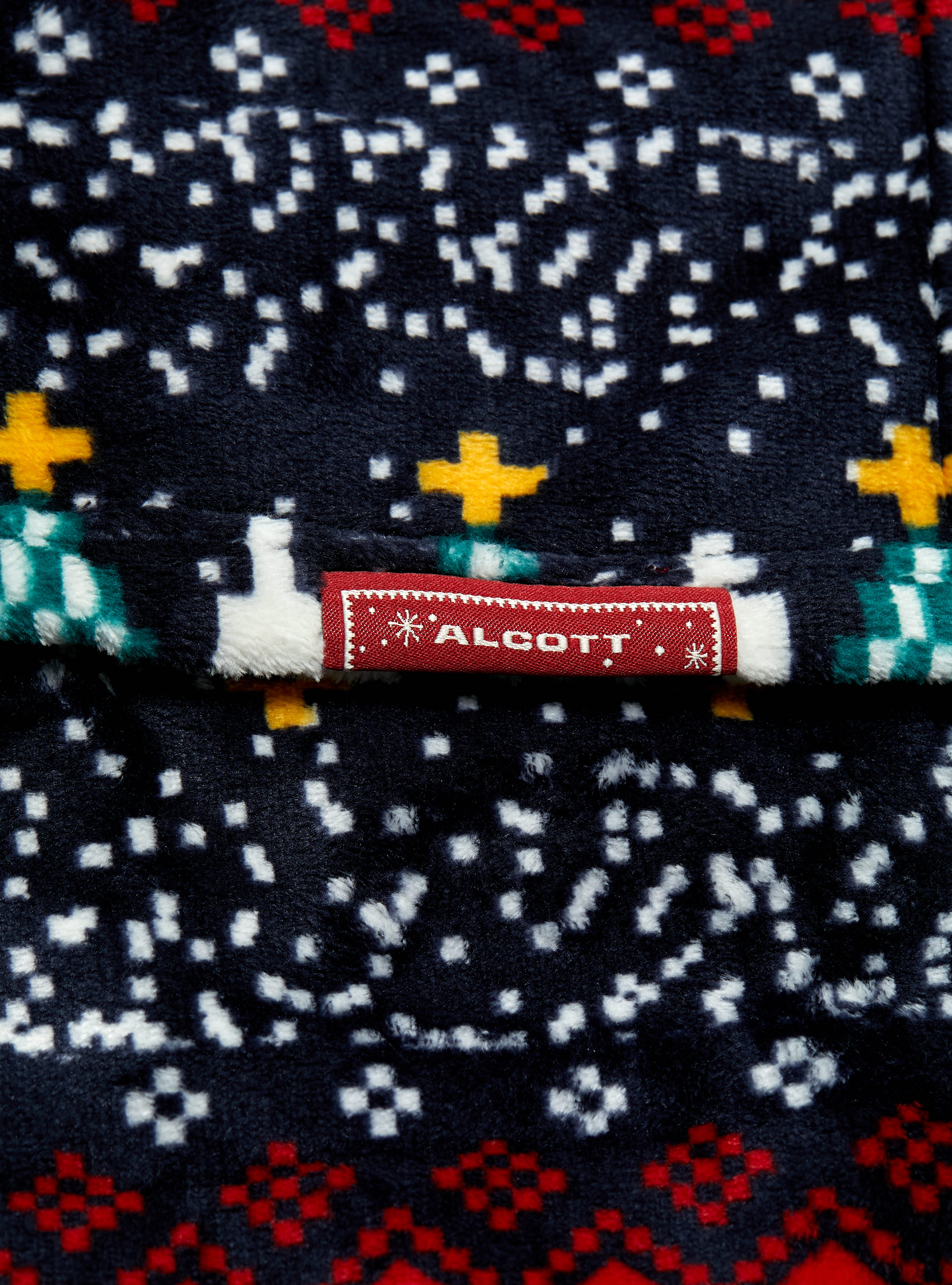 Plaid with all over print, XMAS