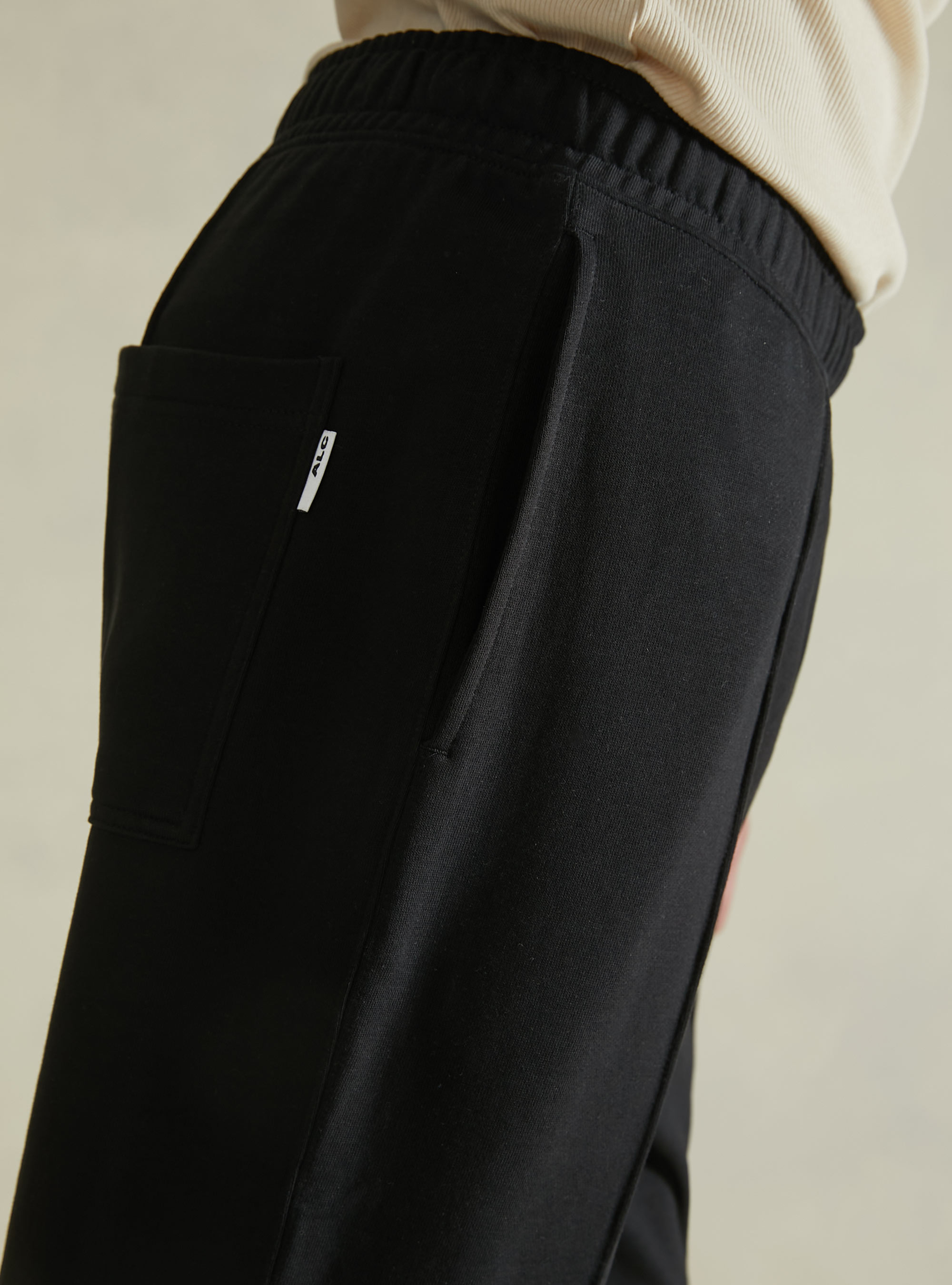 Plush jogger trousers, BK1 BLACK