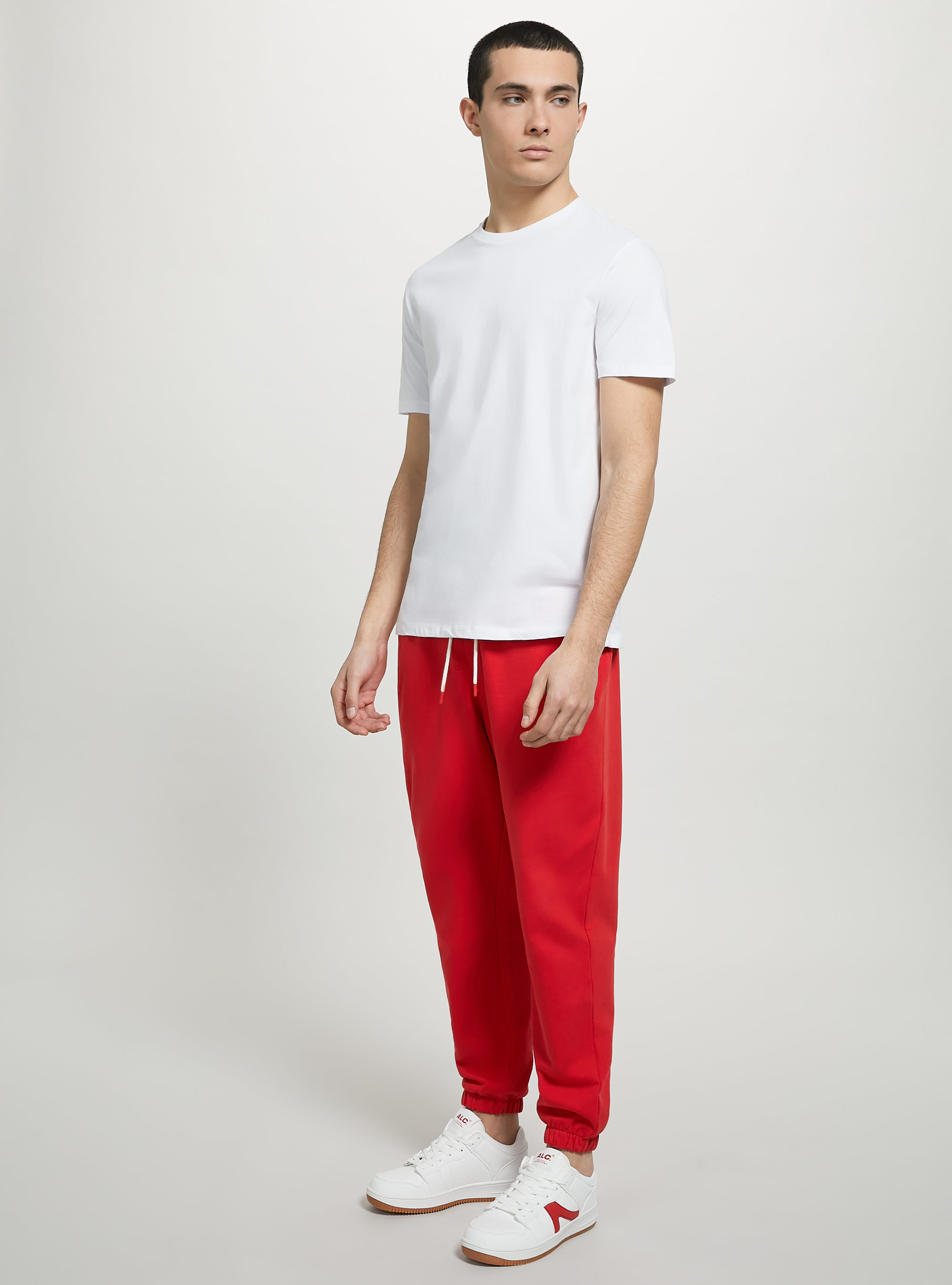 Plush jogger trousers, RD2 RED MEDIUM