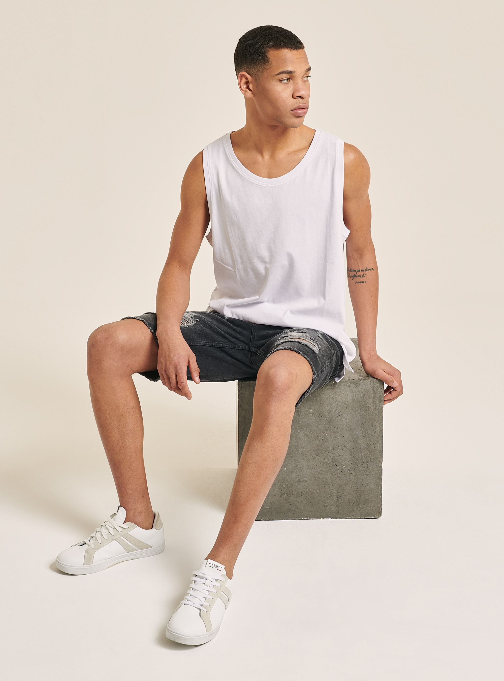 D&eacute;bardeur confort de couleur unie, WH3 WHITE