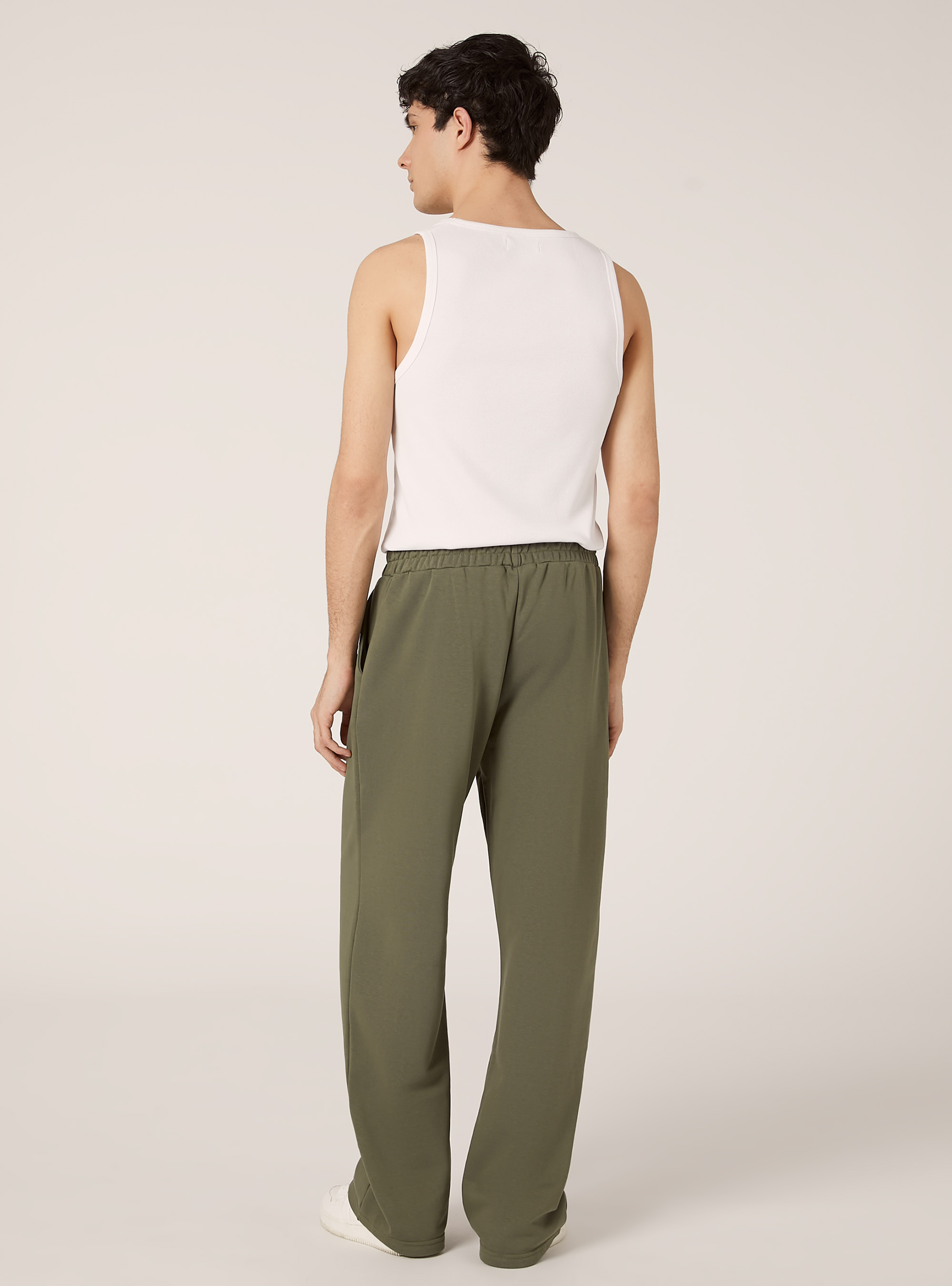 Loose Fit Plush Pants, KY2 KAKY MEDIUM